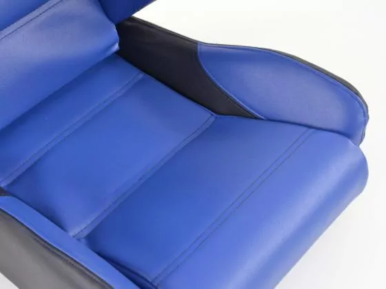 FK Sportsitze Auto Halbschalensitze Set Edition 1 Kunstleder blau/schwarz