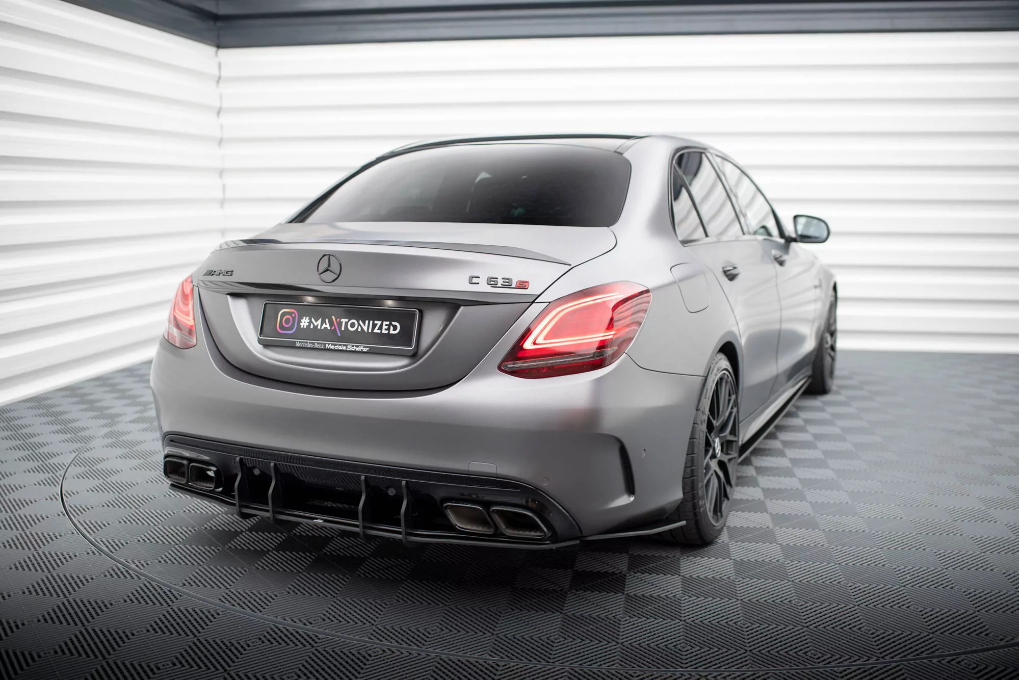 Street Pro Heckschürze Für Mercedes-AMG C63 Limousine / Kombi W205 Facelift