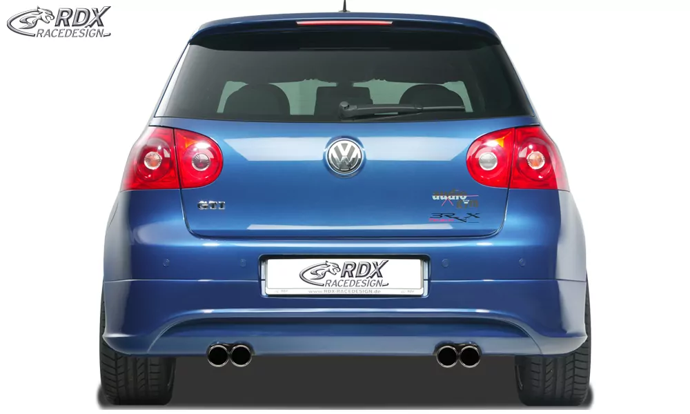 RDX Heckansatz für VW Golf 5 "R32 clean" mit Endrohrausfräsung links & rechts Heckschürze Heck