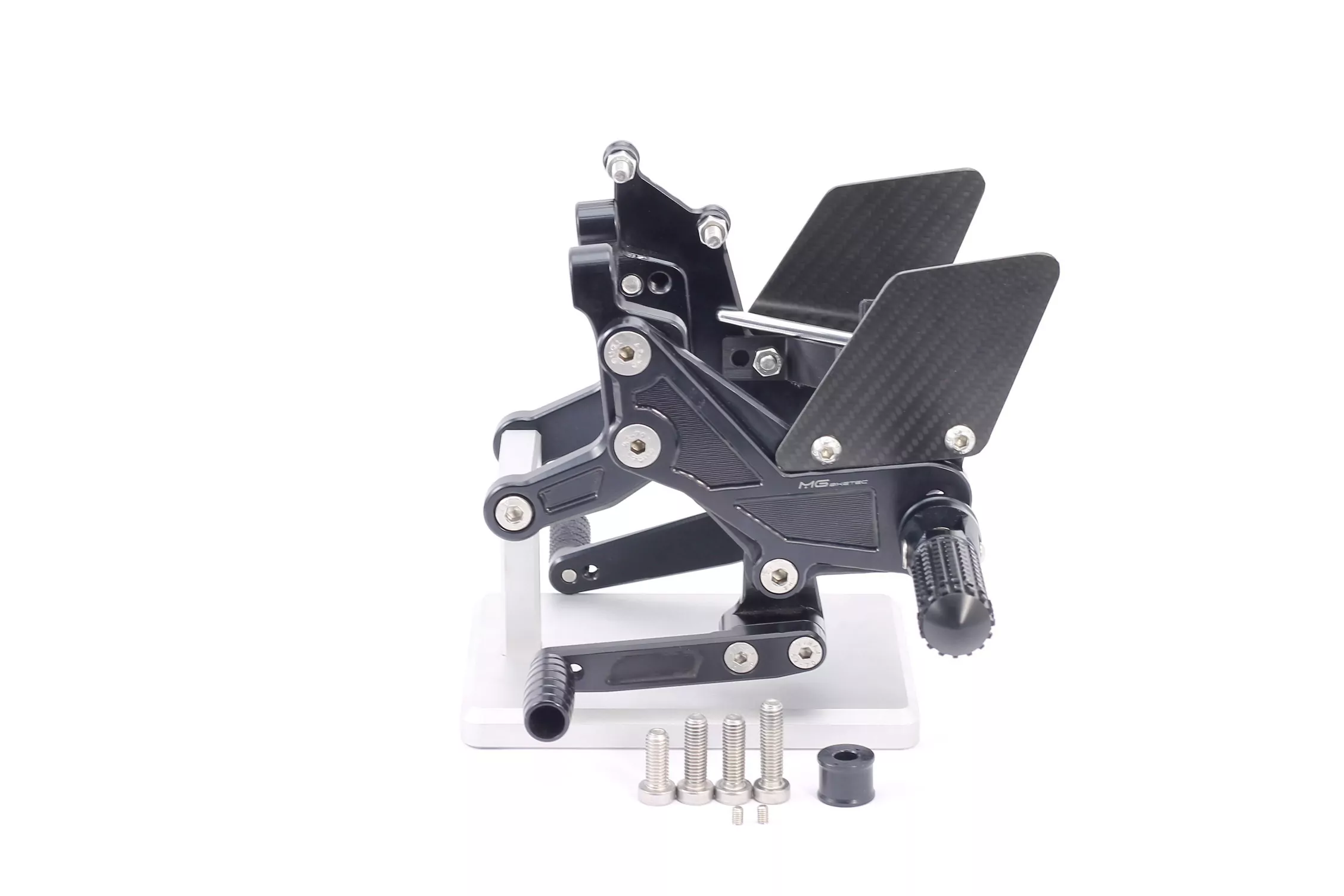 MG Biketec Sportfussrastenanlage / Rastenanlage / Fußrastenanlage mit ABE, gültig in D - A - CH für Ducati Streetfighter V4 / V4 S ab 2020