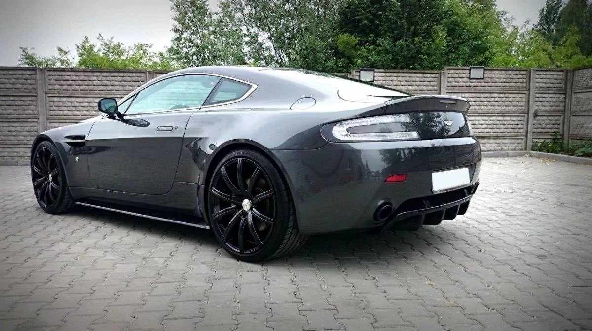 Seitenschweller Passend Für Passend Für ASTON MARTIN V8 VANTAGE Schwarz Hochglanz Schwarz Hochglanz