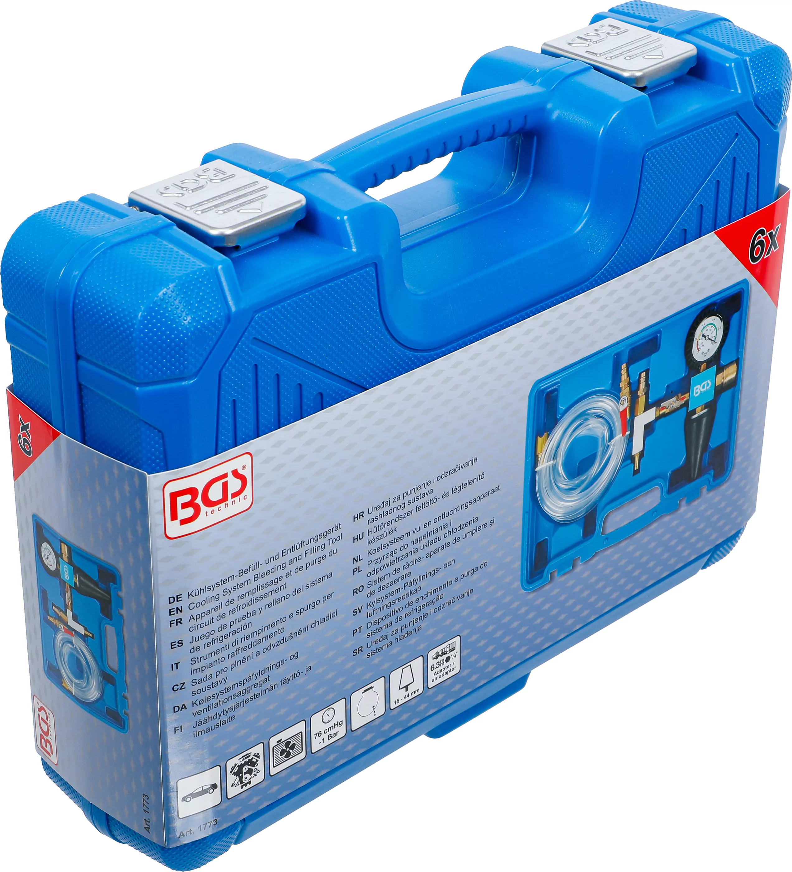 Kühlsystem-Befüll- und Entlüftungsgerät | 6-tlg.