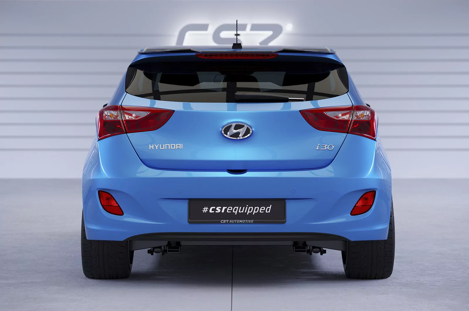 Heckflügel mit ABE für Hyundai I30 (GD) HF873 Schwarz Strukturiert