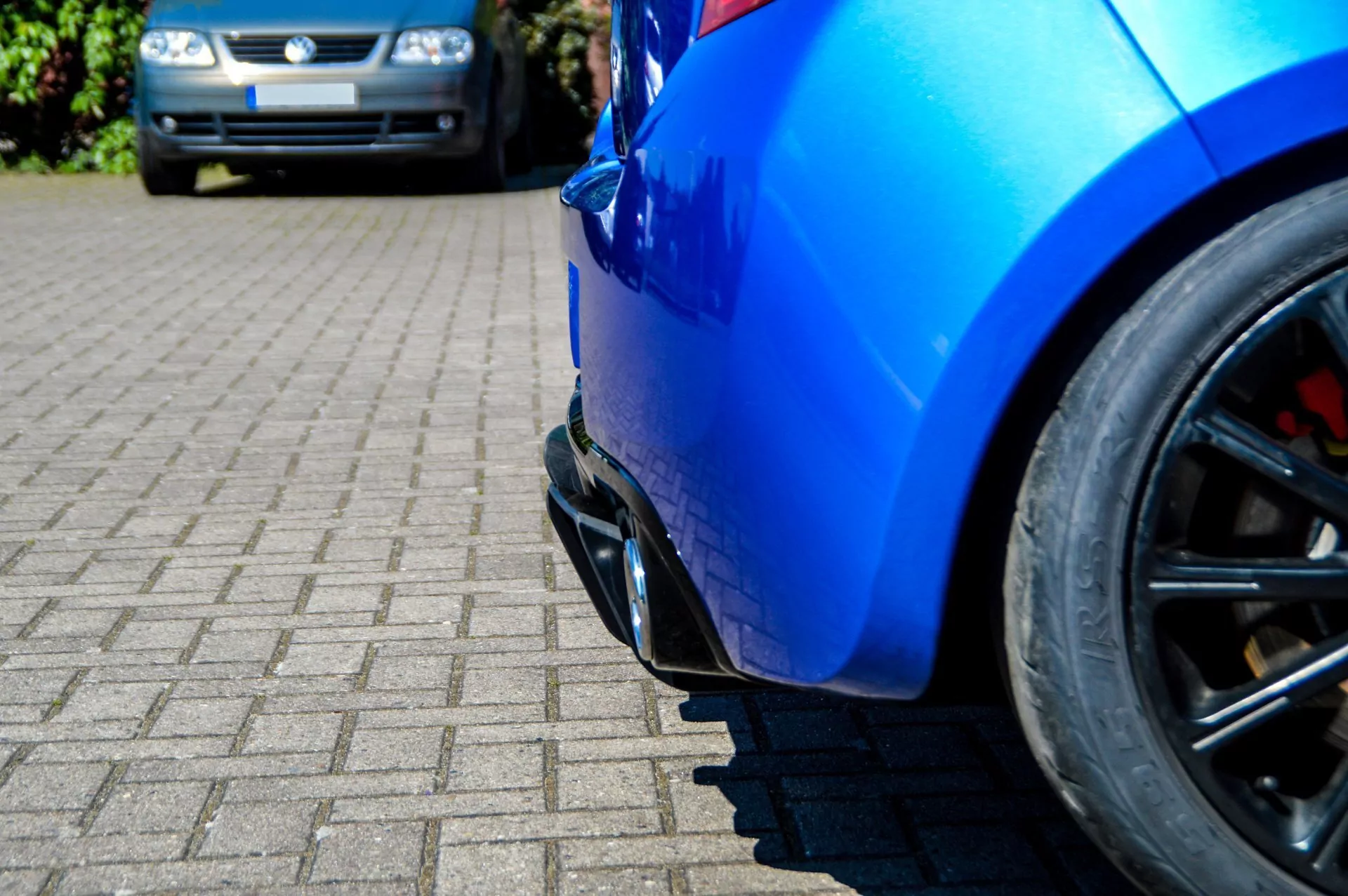 Gefräster Heckansatz Diffusor aus ABS für Renault Clio 3 Phase2 RS