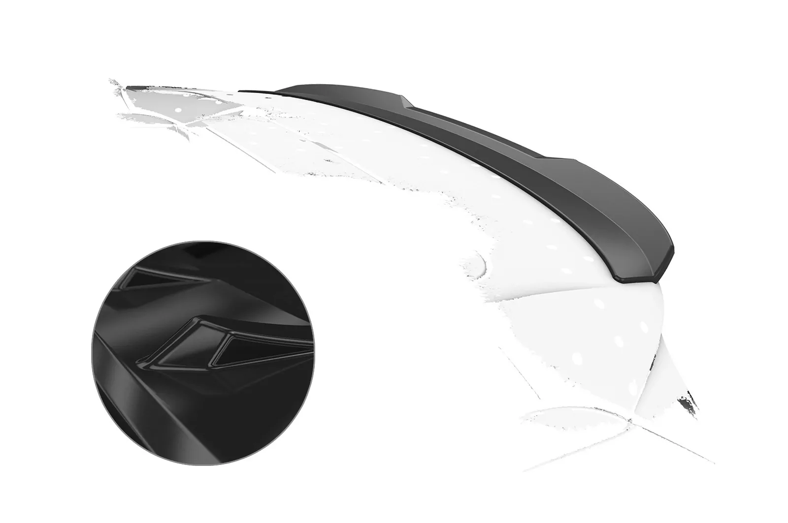 Heckflügel mit ABE für Kia Optima (JF) Sportswagon Glossy (schwarz hochglanz)