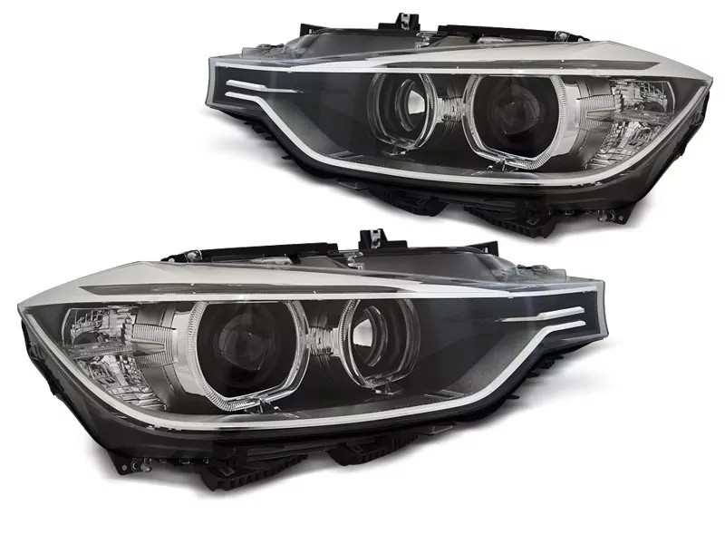 HEADLIGHTS ANGEL EYES LED BLACK fits BMW F30/F31 10.11 - 05.15