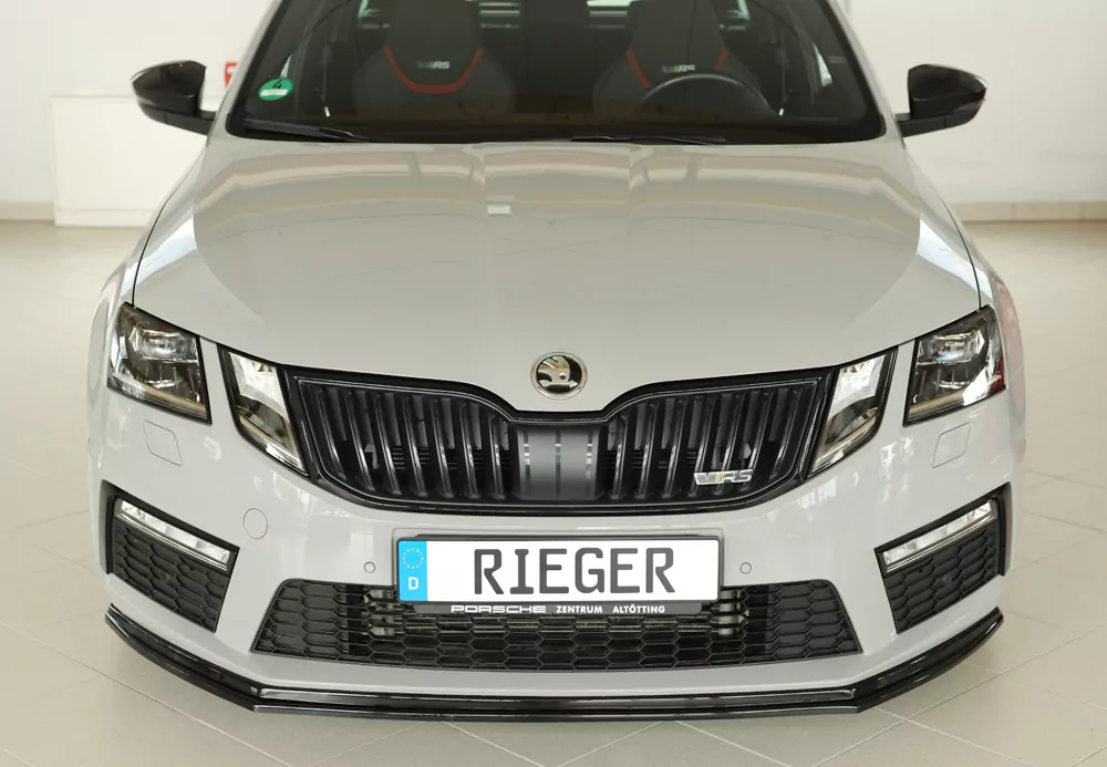 Rieger Spoilerschwert für Skoda Octavia RS (5E) | Combi 02.17- (ab Facelift) für orig. RS-Frontschürze