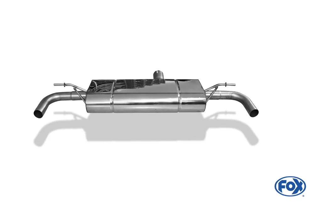 Mercedes A-Klasse 176/245 4-matic  Endschalldämpfer quer Ausgang rechts/links - ohne Endrohre mit 90° Bögen für Modelle mit original Endrohrblenden