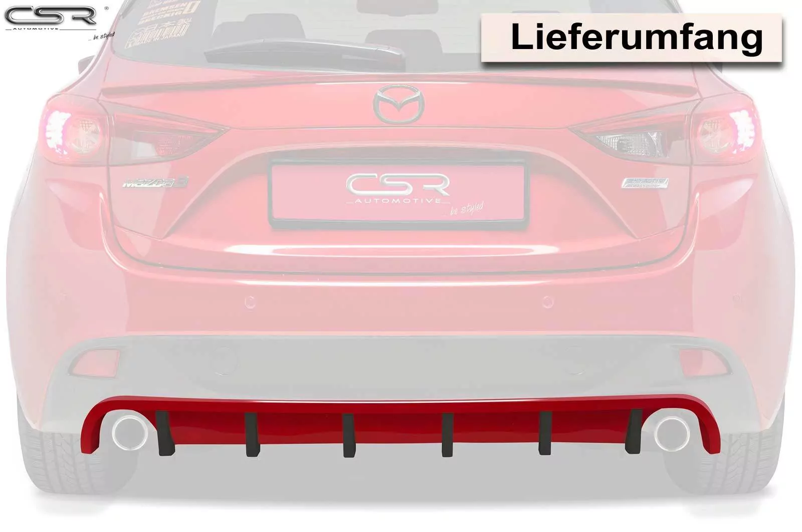 Heckansatz für Mazda 3 Typ BM / BL HA153