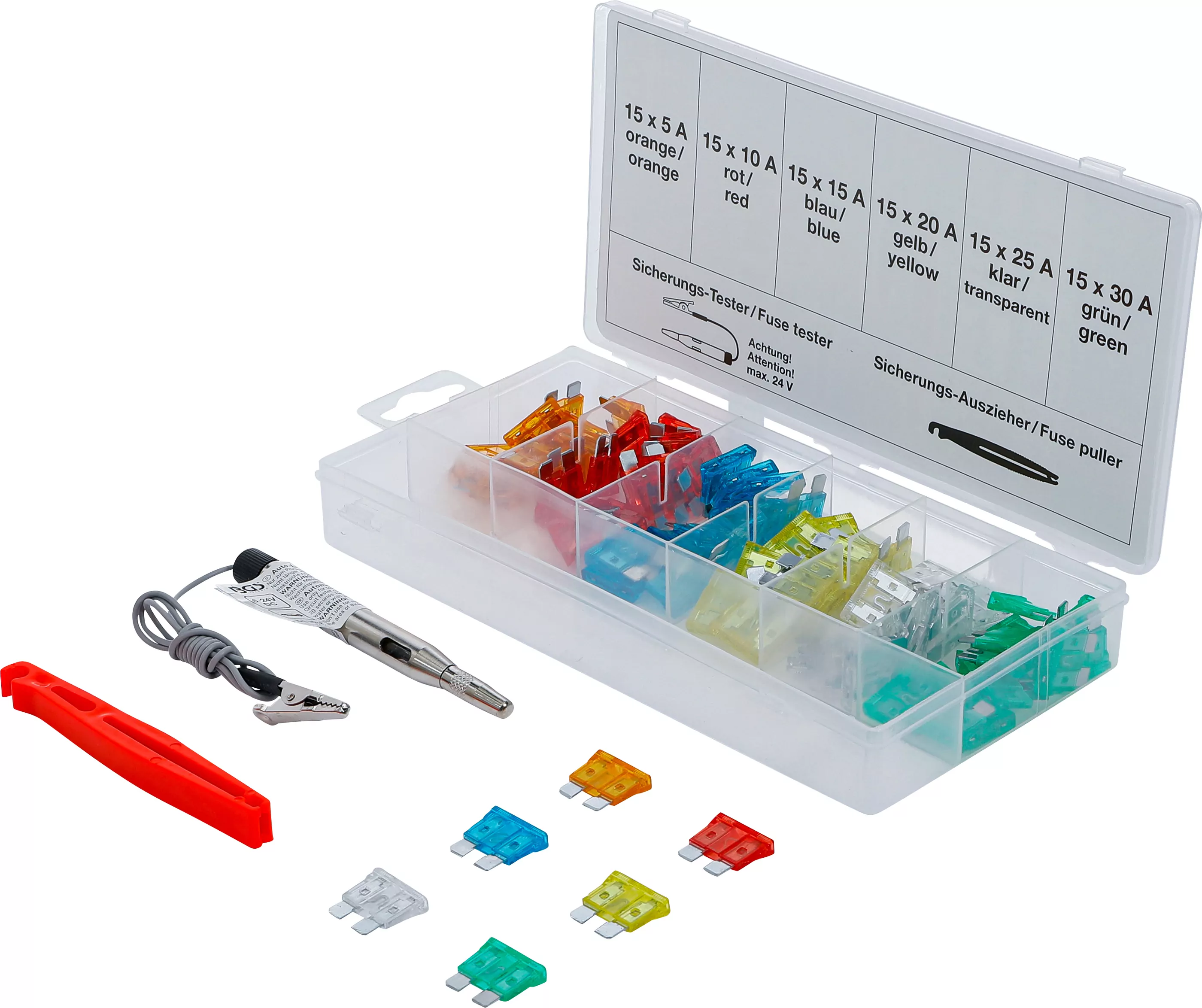 Kfz-Sicherungs-Sortiment | Standard | 92-tlg.