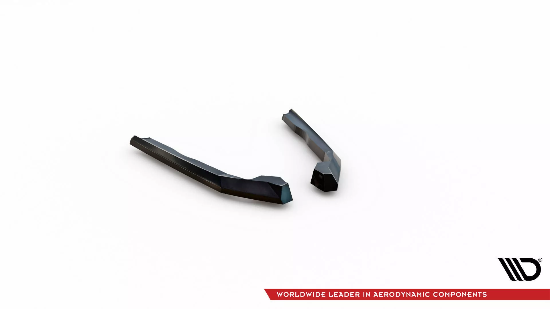 Heck Ansatz Flaps Diffusor V.1 Für BMW 2 Coupe G42 Schwarz Hochglanz
