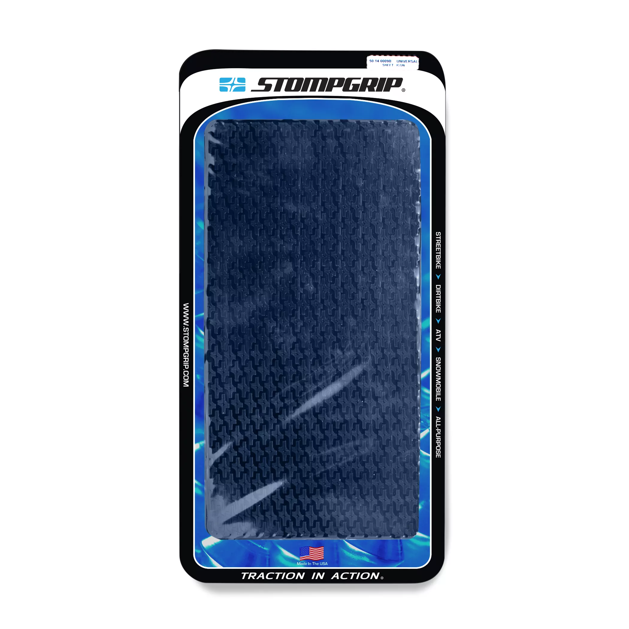 Stompgrip Traction Pad Icon Universal Bogen (1 Stück) ca. 375 mm x 191 mm rechteckig Schwarz