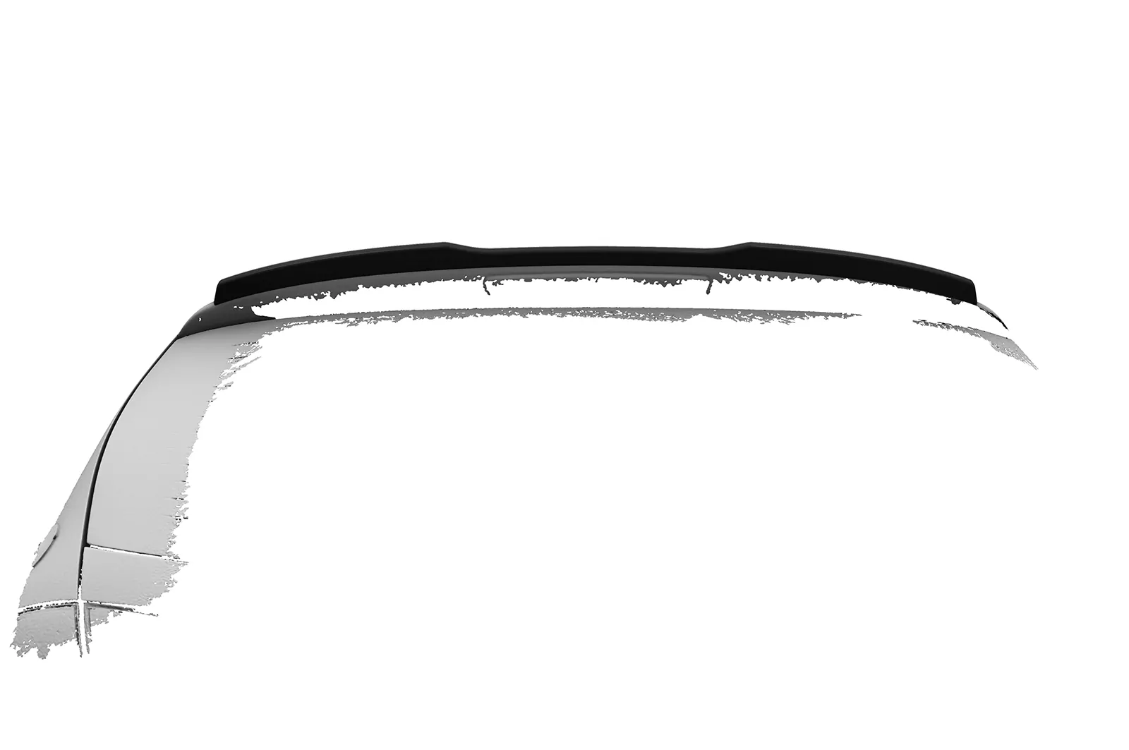 Heckflügel mit ABE für Seat Leon 2 (Typ 1P) HF161 Schwarz Strukturiert