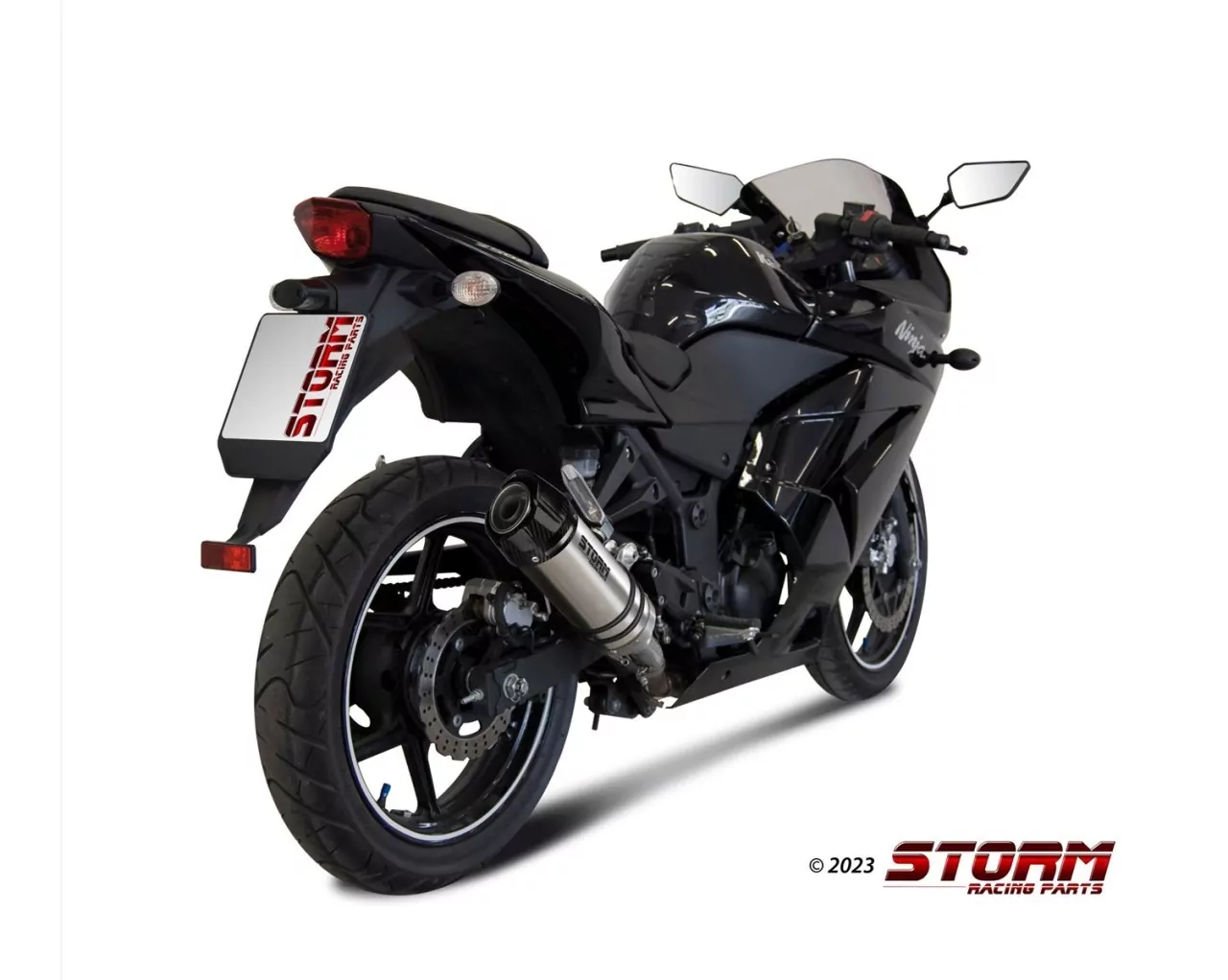 STORM By MIVV GP-C Edelstahl KAWASAKI NINJA 250 R 08-13