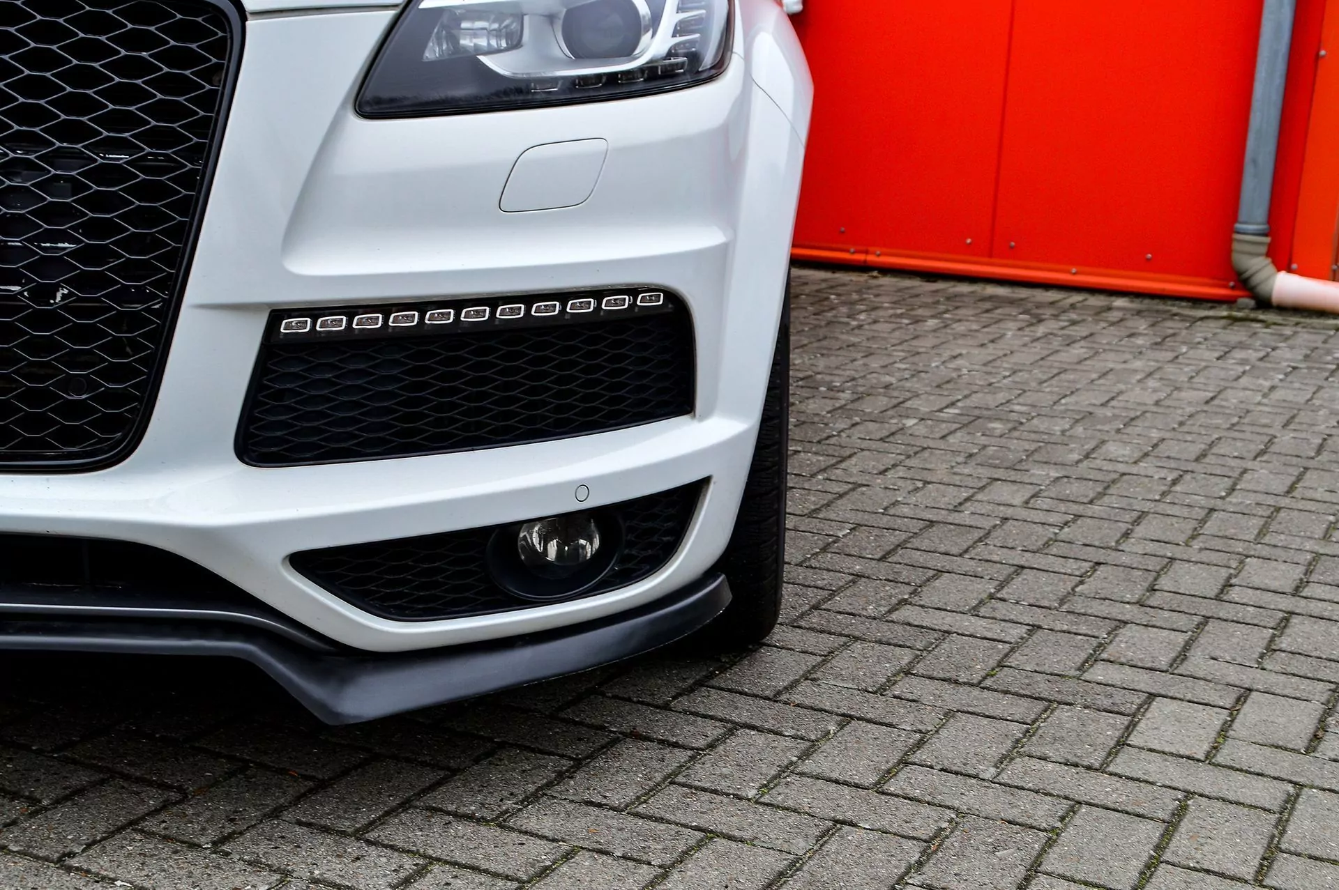 Cup Frontspoilerlippe für Audi Q7 4L mit S-Line aus ABS