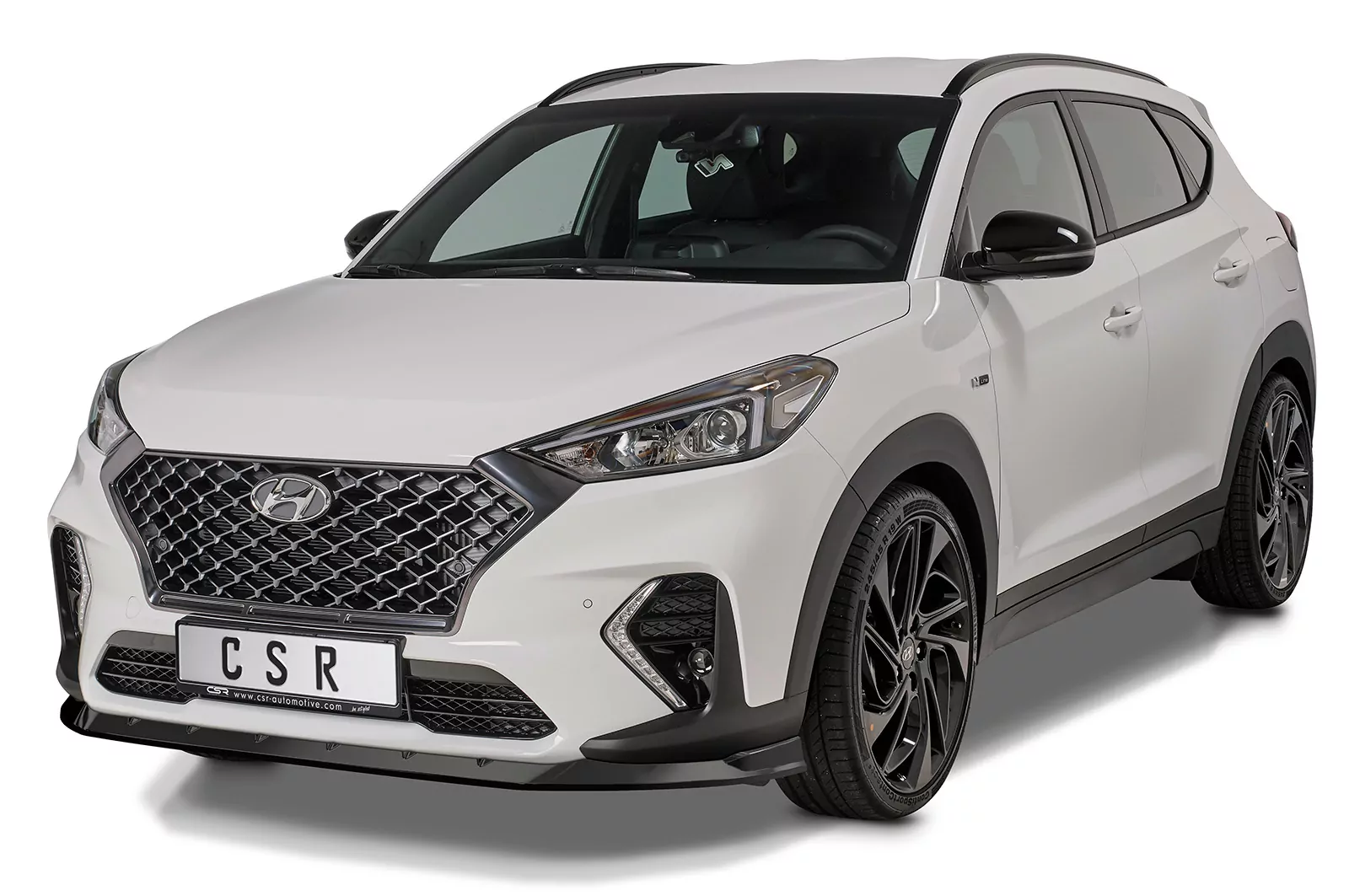 Cup-Spoilerlippe mit ABE für Hyundai Tucson (TLE) N-Line CSL511 Schwarz Strukturiert