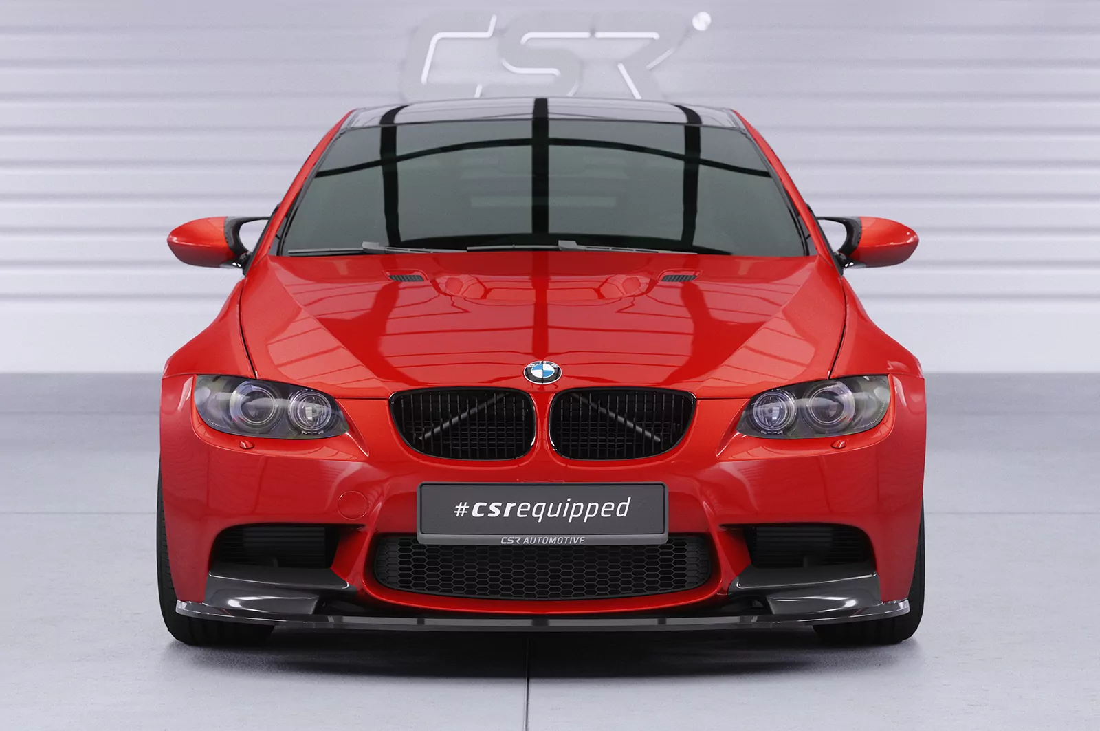 Cup-Spoilerlippe mit ABE für BMW M3 E90/E92/E93 CSL579 Schwarz Strukturiert