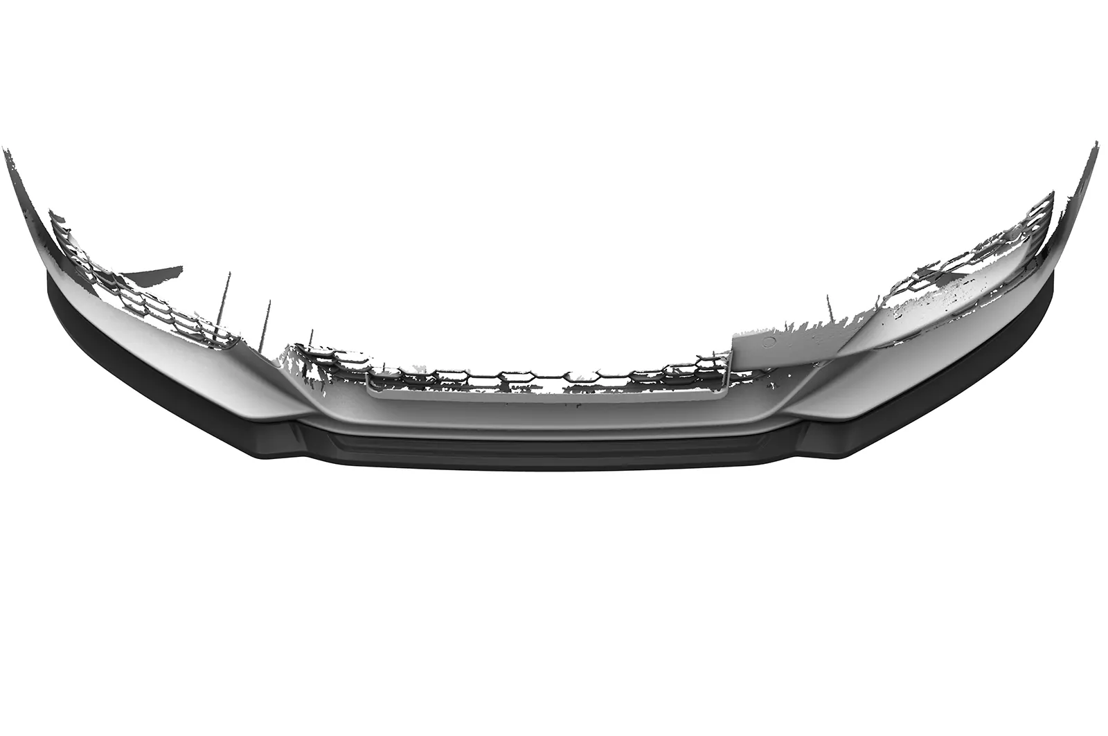 Cup-Spoilerlippe mit ABE für Jaguar XE (X760) CSL845 Schwarz Strukturiert