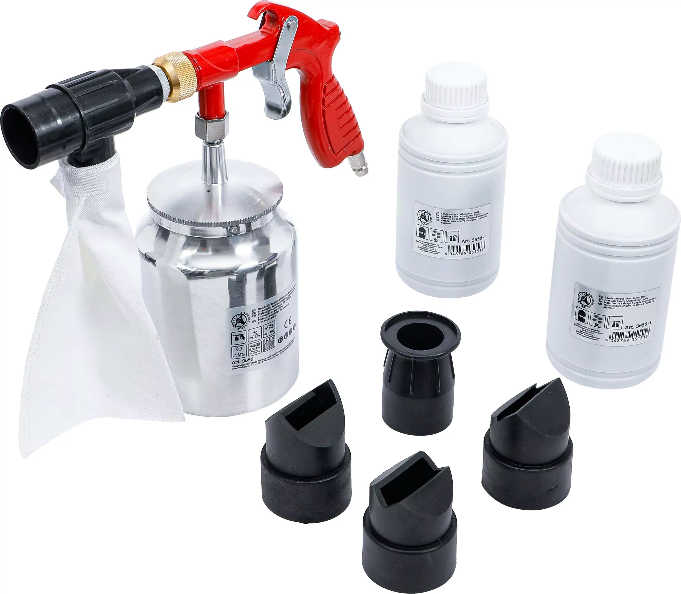 Druckluft-Sandstrahlpistole inkl. Zubehör
