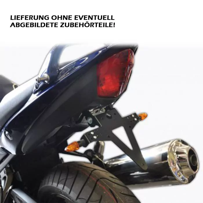 Kennzeichenhalter | SUZUKI Bandit GSF650/S | 09-16 GSF1250/N |10-16 | verstellbar | + Reflektorhalter