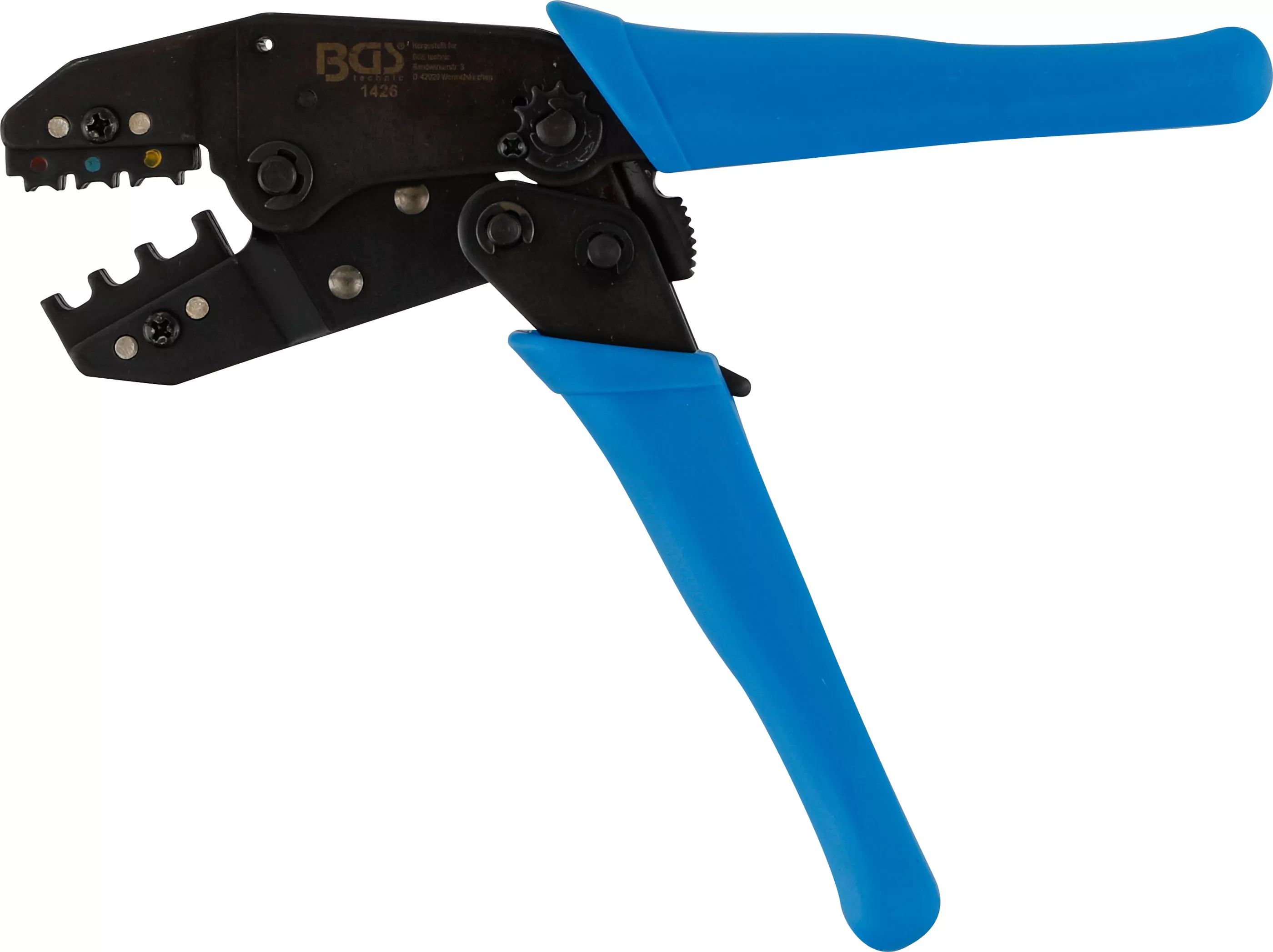 Kabelschuhzange mit Ratschenfunktion | für isolierte Kabelverbinder 0,5 - 6 mm²