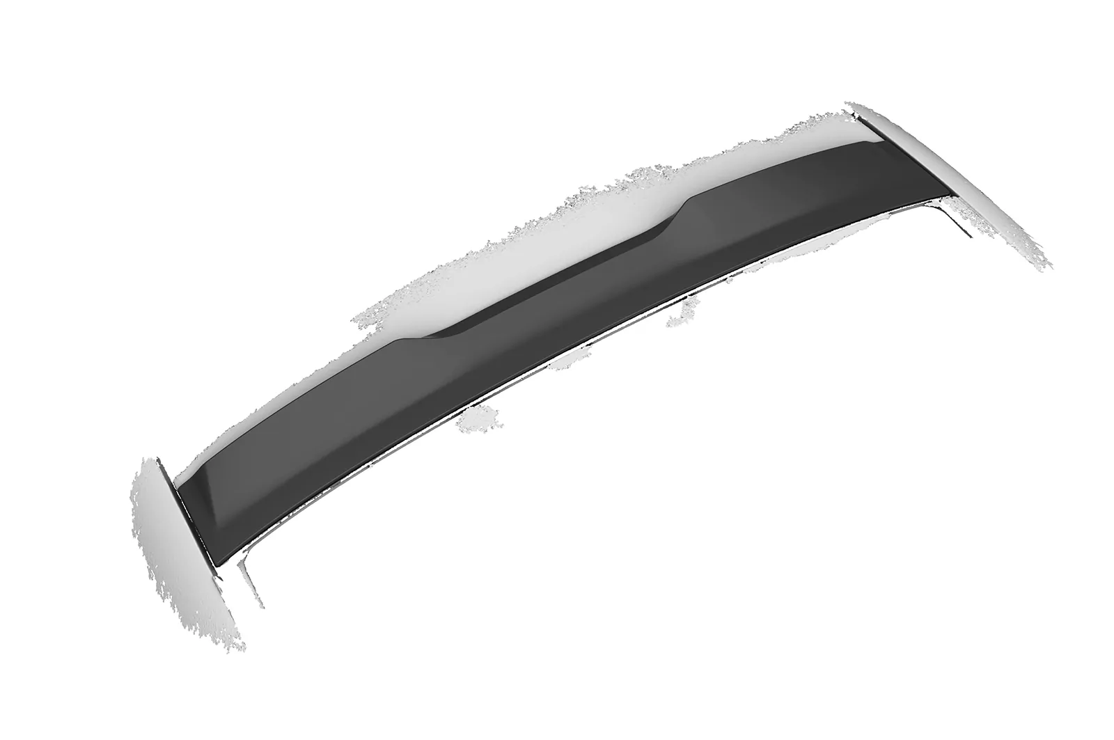 Heckscheibenblende für Mercedes-Benz EQE (V295) Limousine HSB123 Schwarz Strukturiert