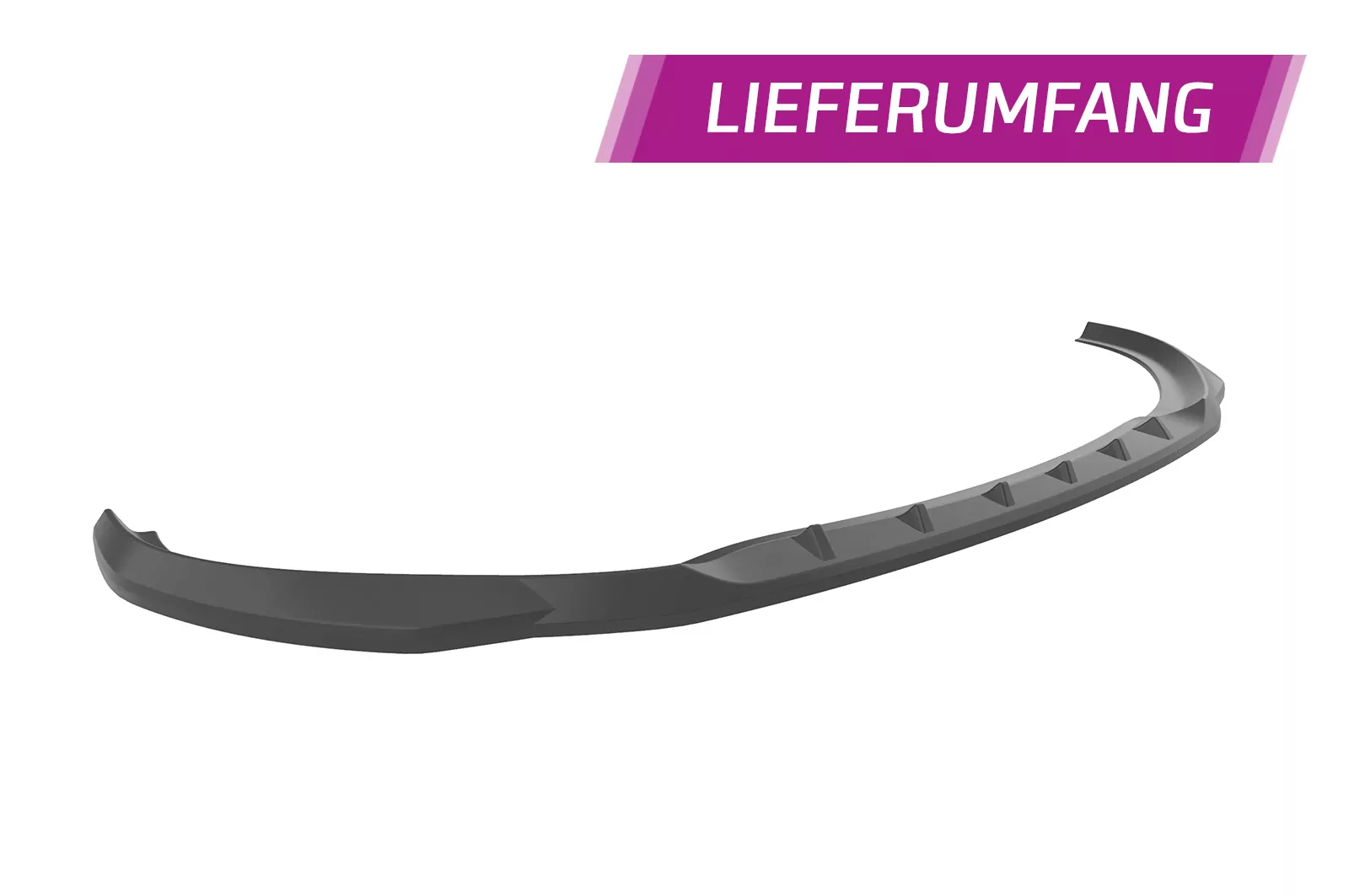 Cup-Spoilerlippe mit ABE für Hyundai I30 (GD) CSL592 Schwarz Strukturiert