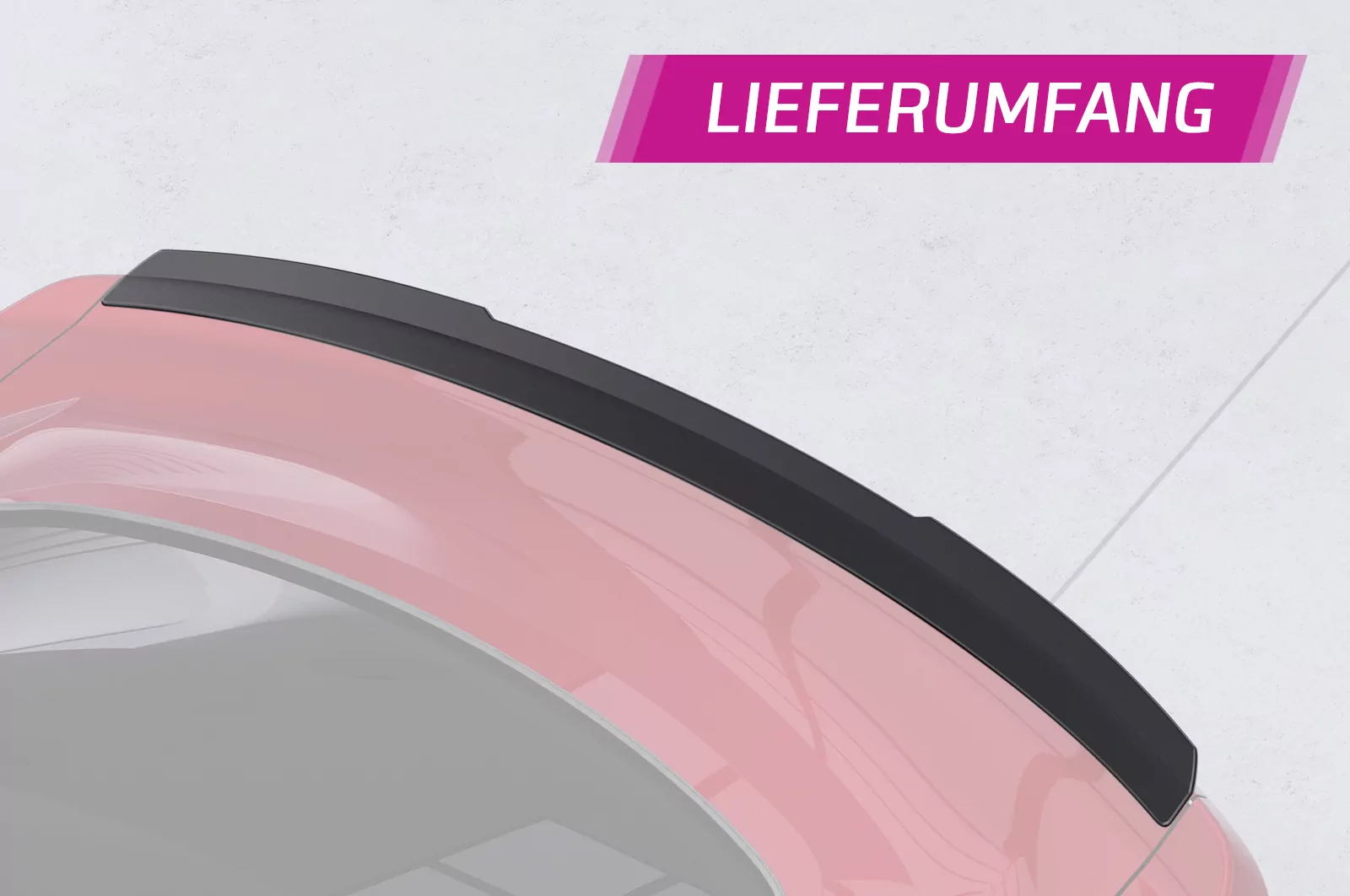 Heckflügel mit ABE für Ford Mustang VI HF727 Strukturiert (schwarz matt)