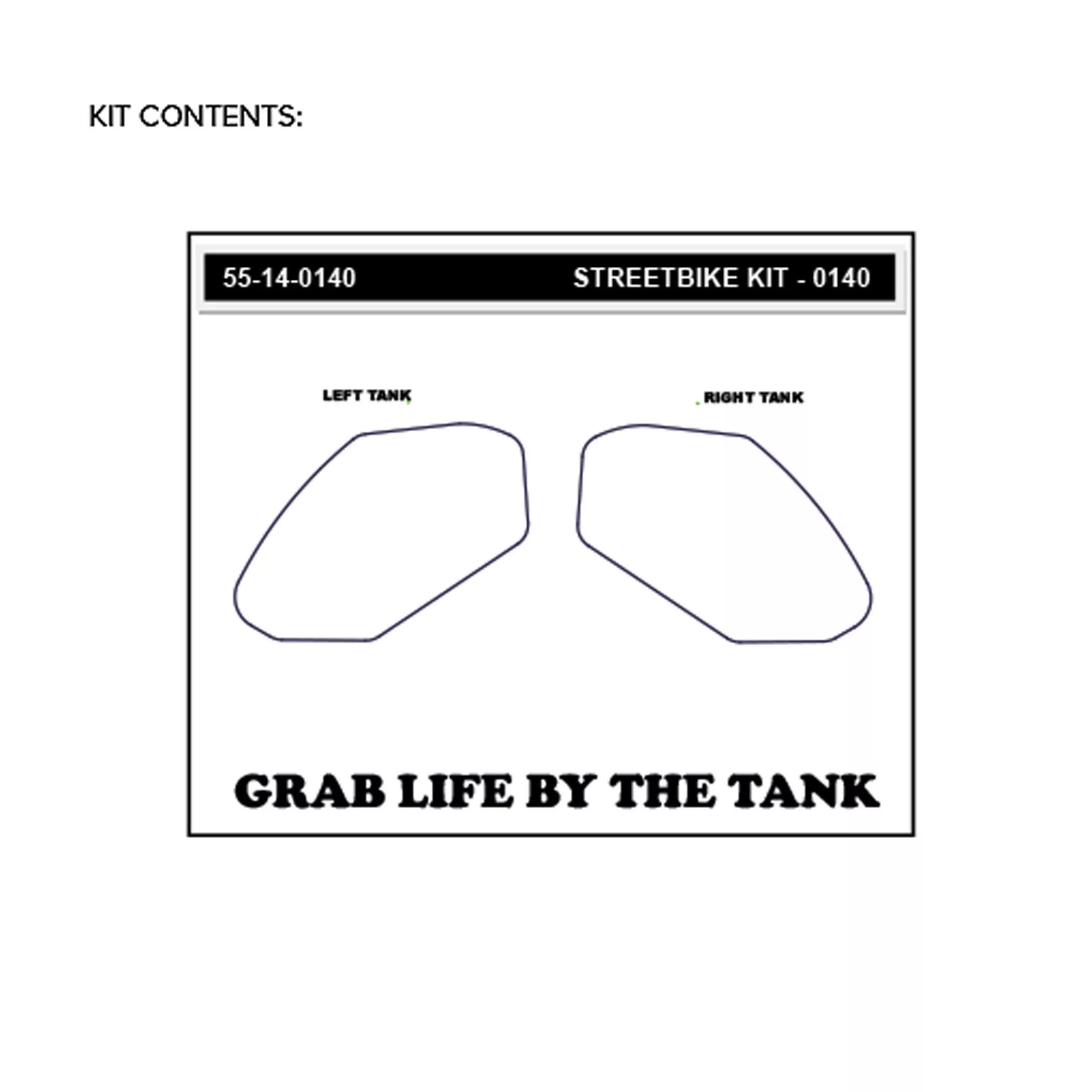 Stompgrip Traction Pad Icon für Kawasaki Ninja 650 17-22 Klar