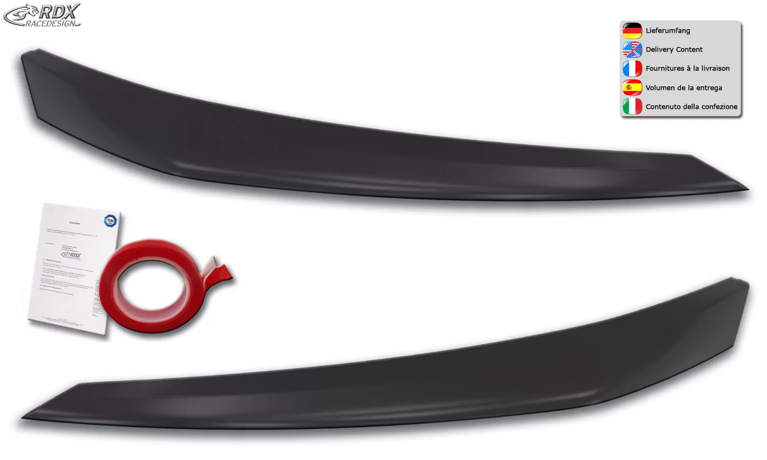 RDX Scheinwerferblenden für PEUGEOT 208 & 2008 (U) 2019+ Böser Blick