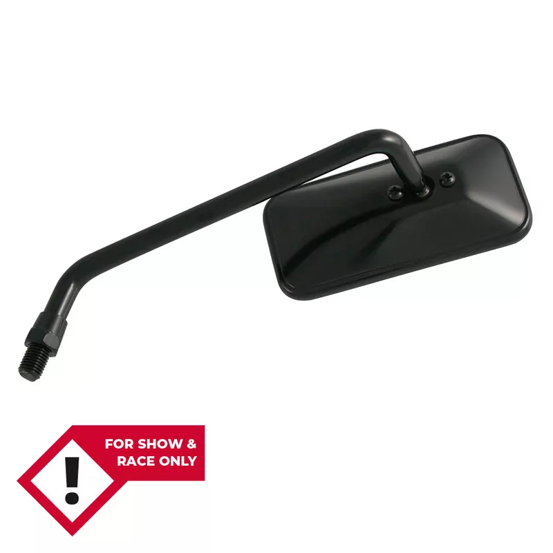 SHIN YO Chopperspiegel, lang, rechteckig, schwarz, links