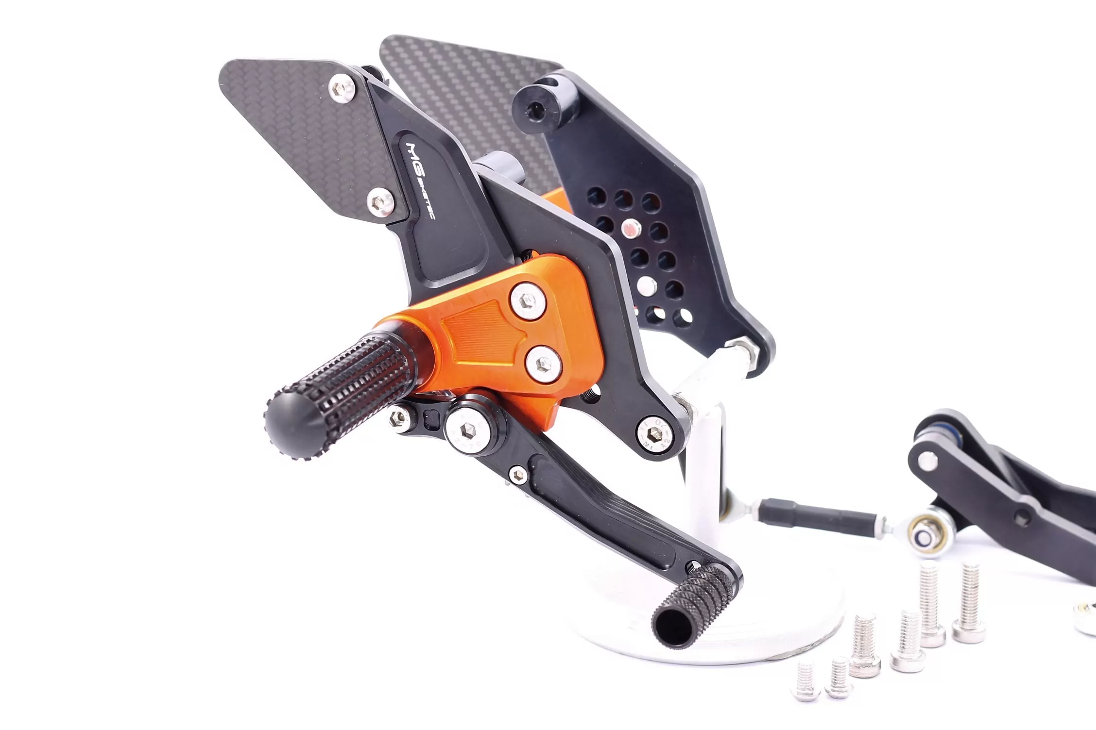 MG Biketec Sportfussrastenanlage / Rastenanlage / Fußrastenanlage mit ABE, gültig in D - A - CH für KTM 690 Duke ab 2016