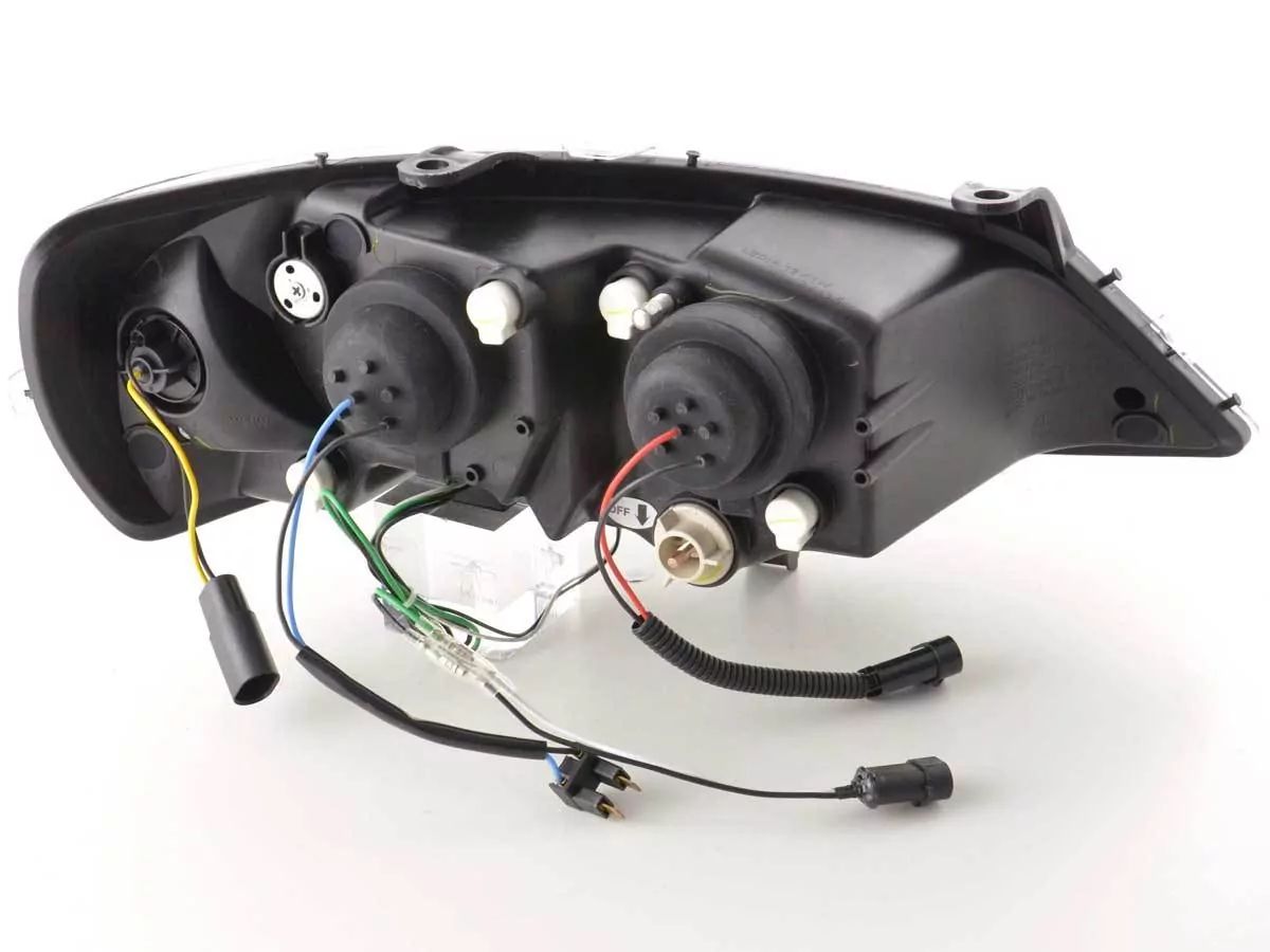 Scheinwerfer Set Daylight LED TFL-Optik Opel Astra G Bj. 98-03 schwarz
