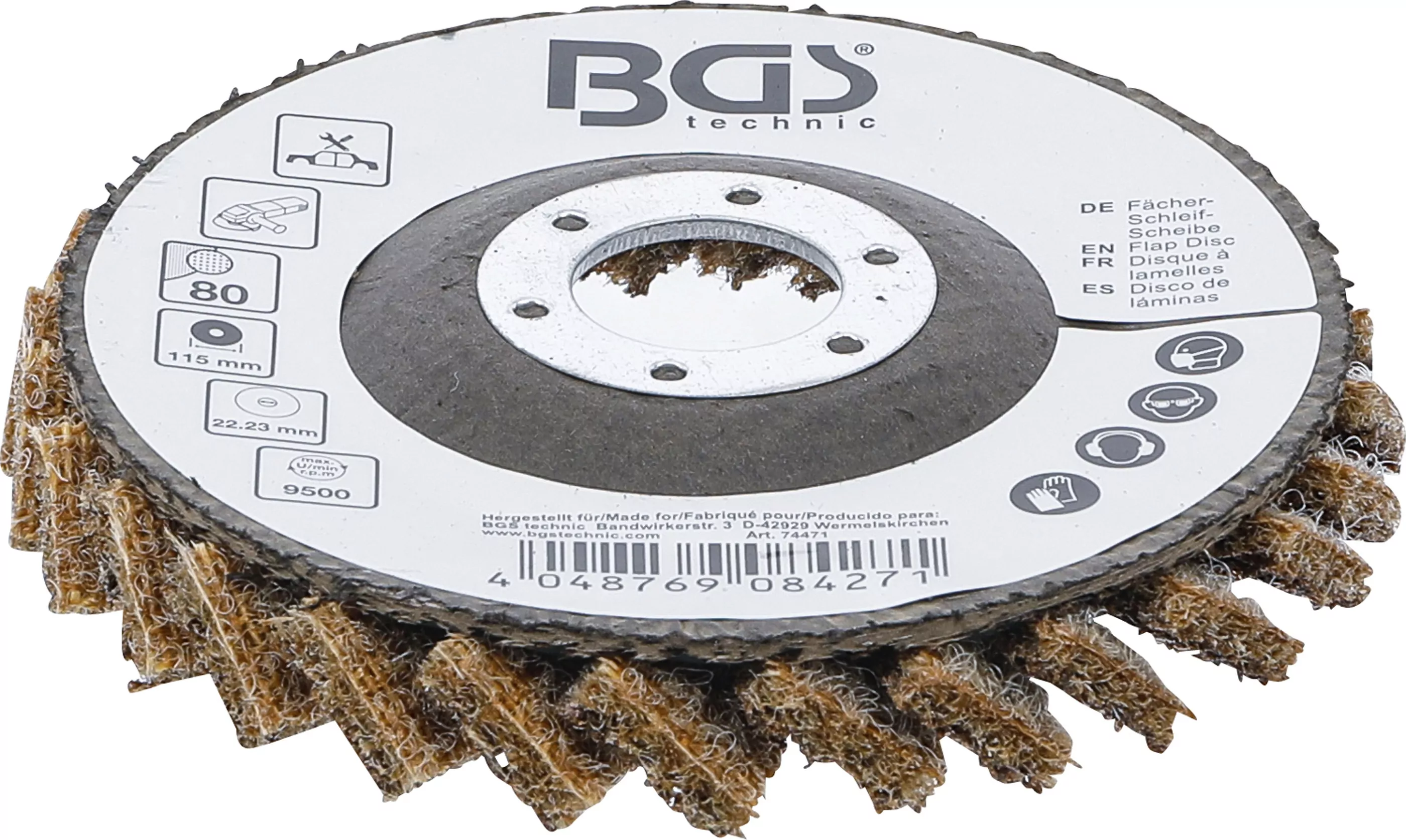 Fächer-Schleif-Scheibe | Vlies | Ø 115 mm | Körnung 80