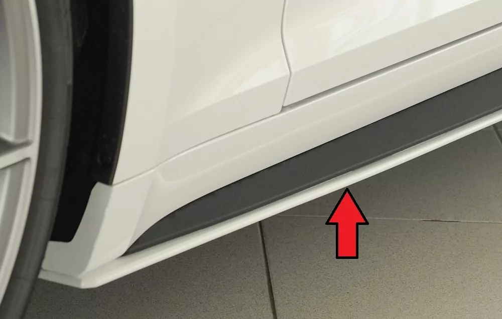 Rieger Seitenschwelleransatz für Audi A5 S5 (B9/F5) | Cabrio 11.16-12.19 (bis Facelift) nur für S-Line-Schweller