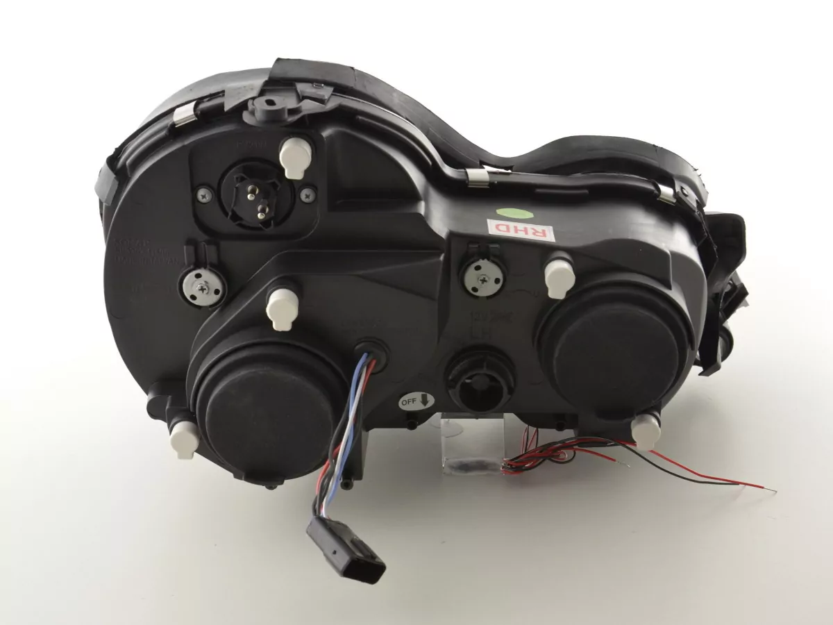 Scheinwerfer Set Angel Eyes Mercedes E-Klasse Typ W210 Bj. 99-01 chrom für Rechtslenker