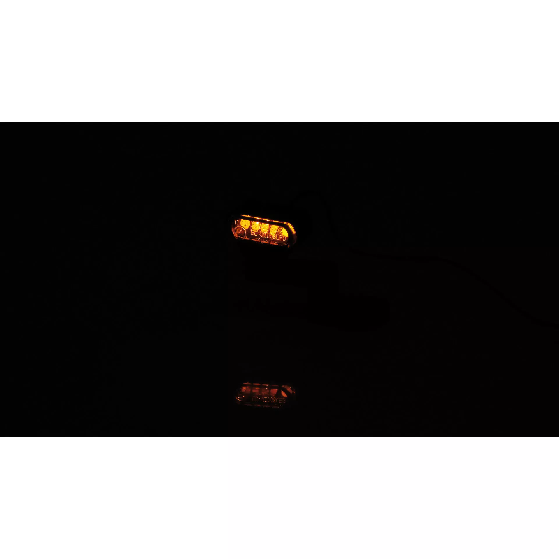 HIGHSIDER pro Type 1 Mounting LED Indicator Black/Translucent E-Approved (Pair)