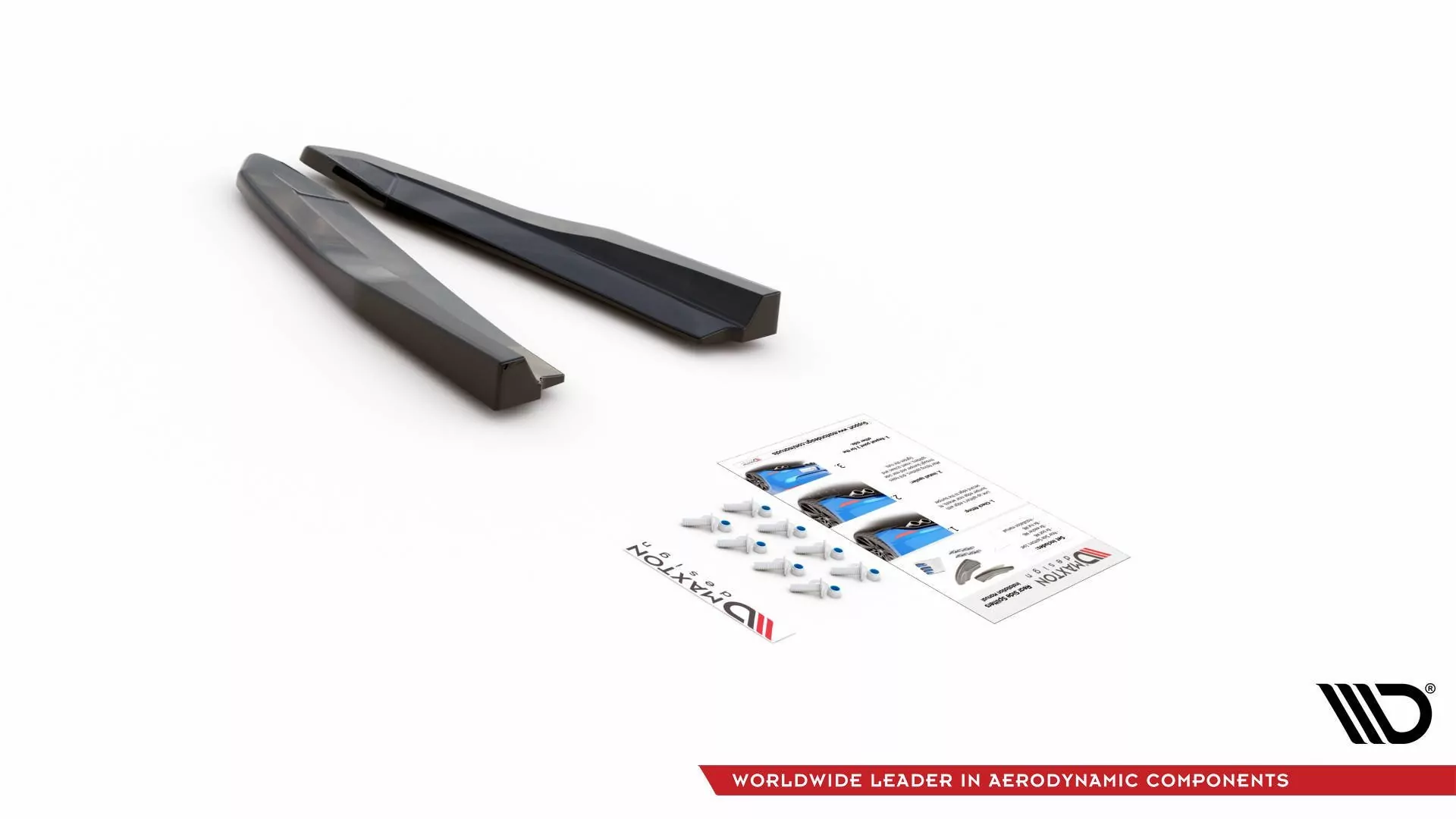 Heck Ansatz Flaps Diffusor V.3 Für Skoda Octavia RS Mk4 Schwarz Hochglanz