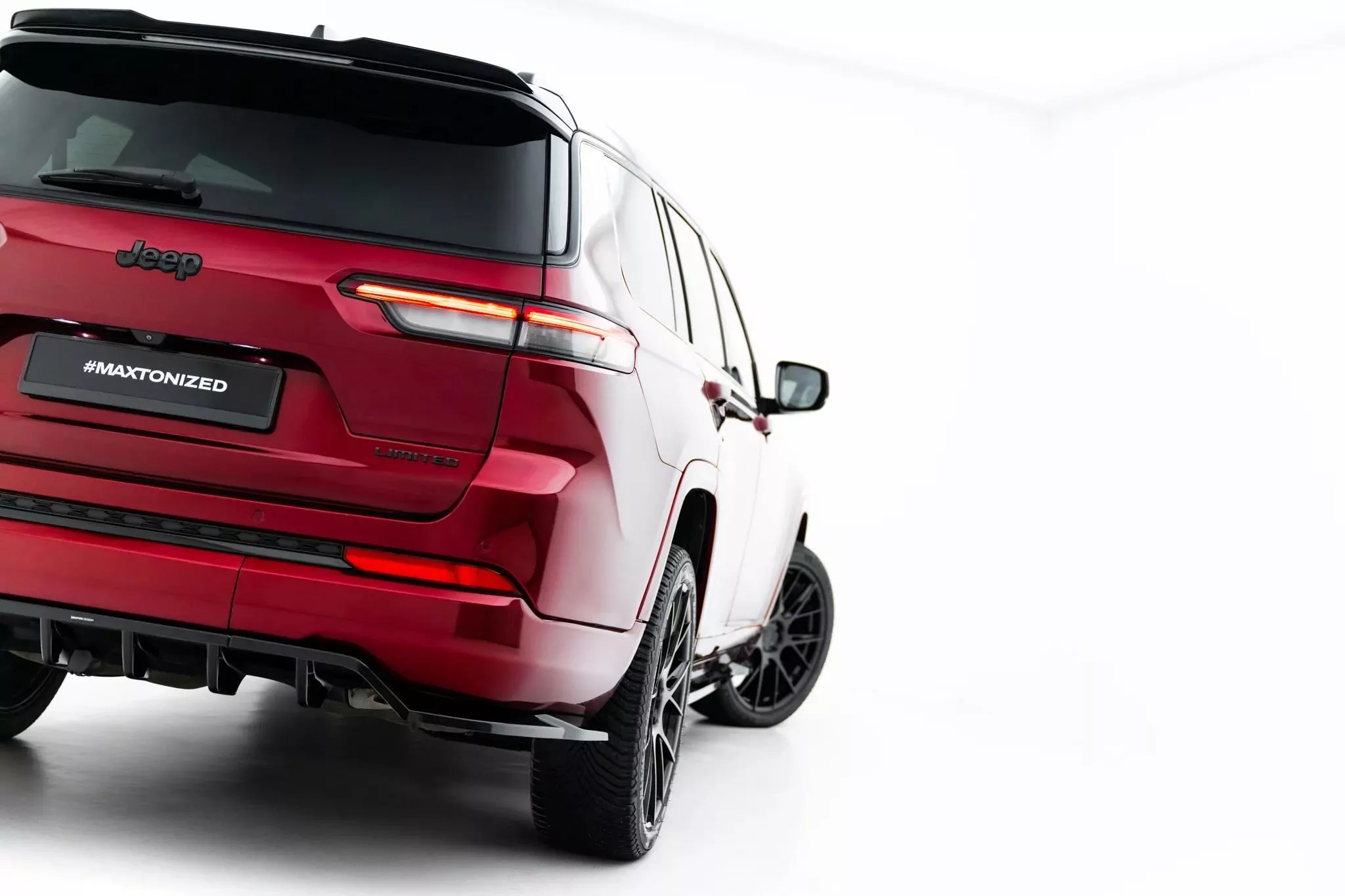 Mittlerer Cup Diffusor DTM Look Heck Ansatz Für Jeep Grand Cherokee L Mk5 