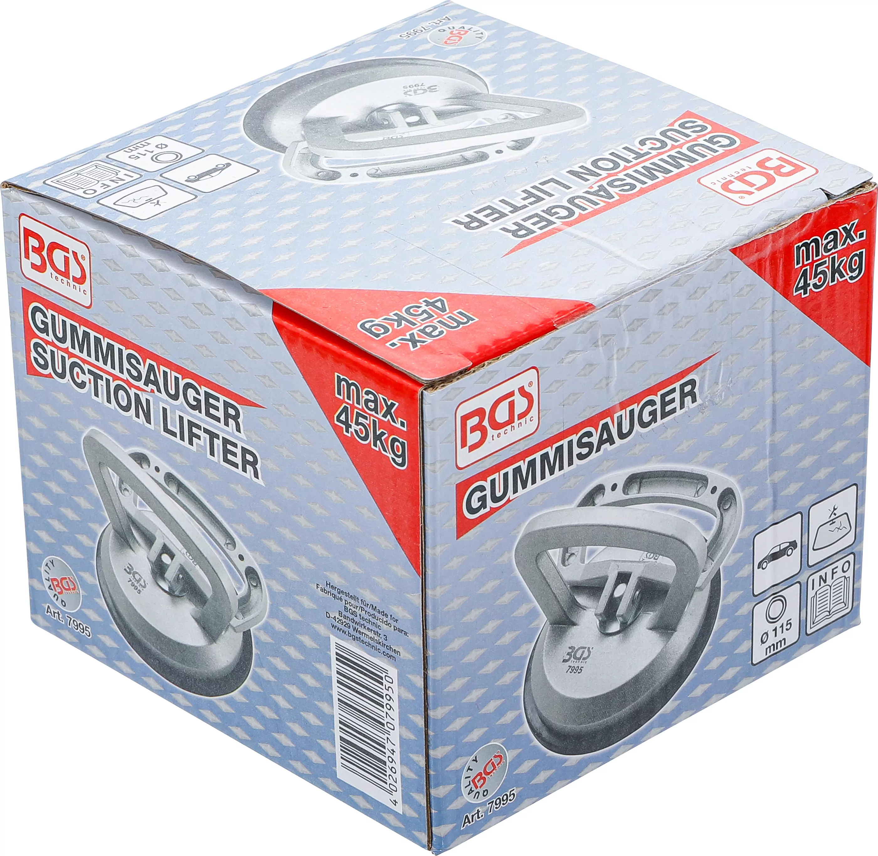 Gummisauger | Ganzmetall-Ausführung | Ø 115 mm