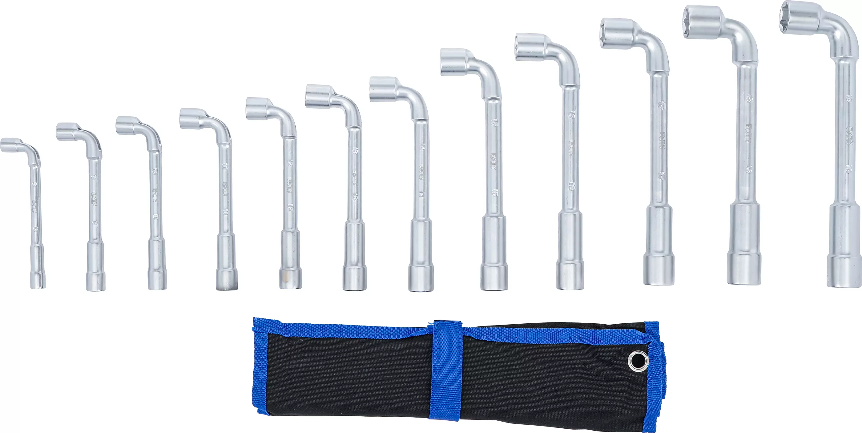Pfeifenkopfschlüssel-Satz | SW 8 - 19 mm | 12-tlg.
