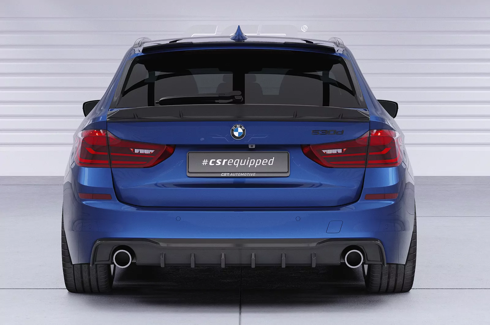 Heckflügel mit ABE für BMW 5er G31 Touring HF072 Schwarz Strukturiert