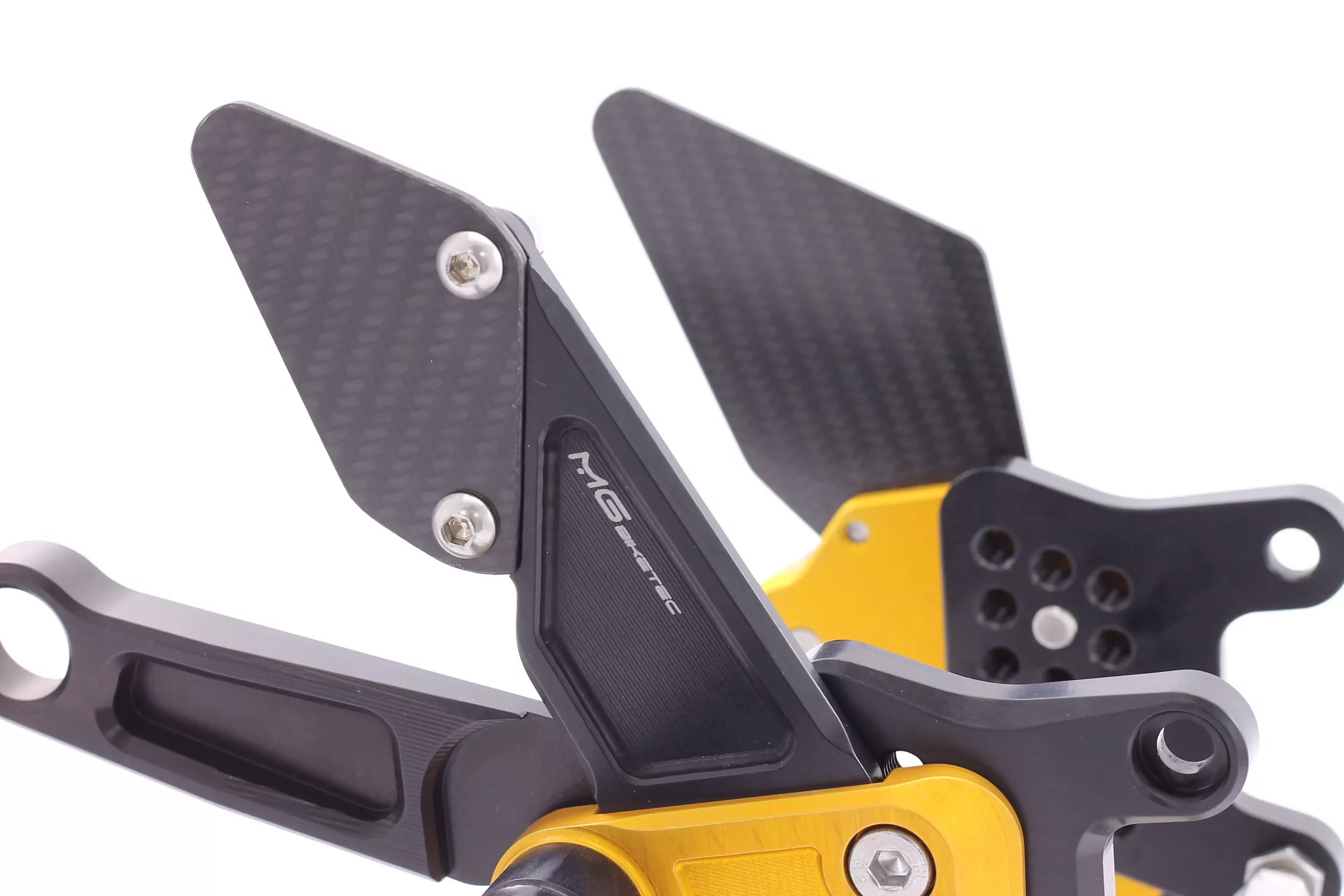 MG Biketec Sportfussrastenanlage / Rastenanlage / Fußrastenanlage mit ABE, gültig in D - A - CH für Aprilia RSV4 1000 ab 2009