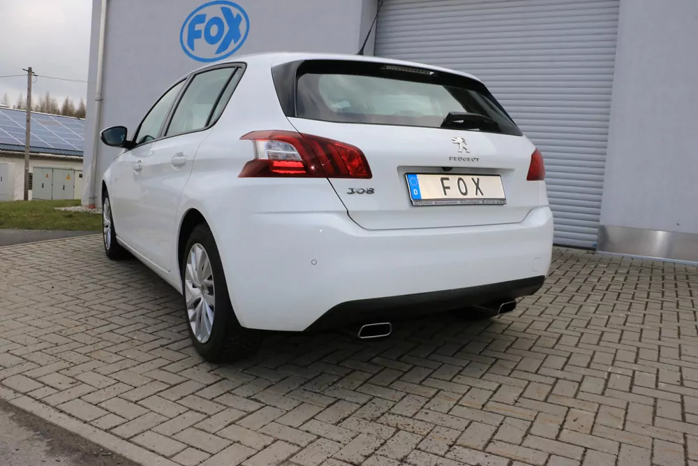 Peugeot 308 II  Endschalldämpfer Ausgang rechts/links - 145x65 Typ 59 rechts/links