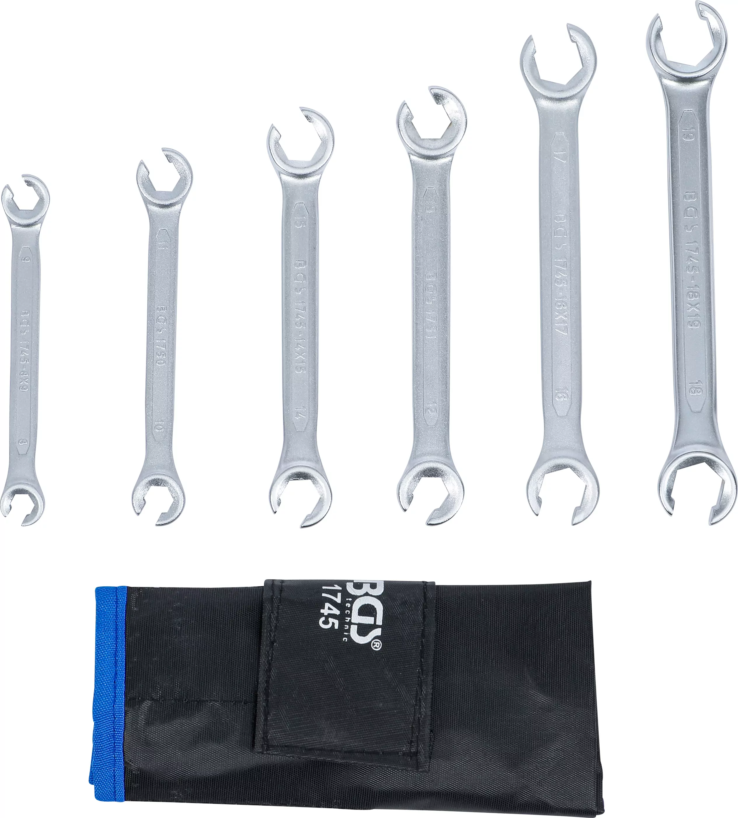 Offener Doppel-Ringschlüssel-Satz | SW 8 x 9 - 18 x 19 mm | 6-tlg.