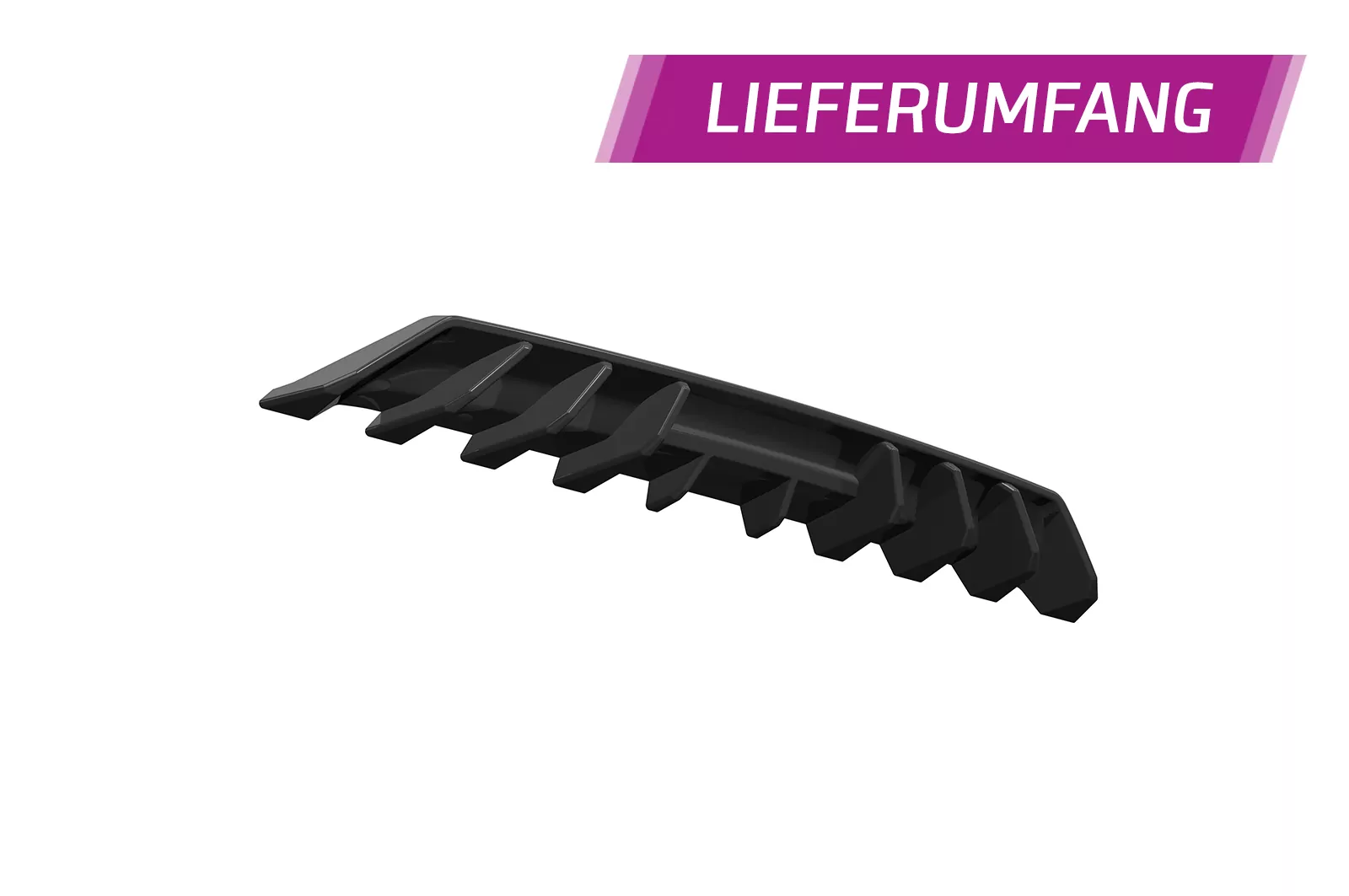 Heckansatz für Opel Insignia B Sports Tourer HA455 Schwarz Strukturiert