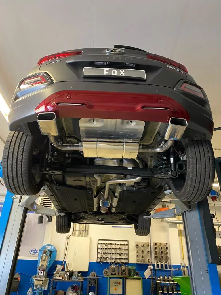 Hyundai Kona 2WD Ironman  Endschalldämpfer Ausgang rechts/links - 145x65 Typ 59 rechts/links