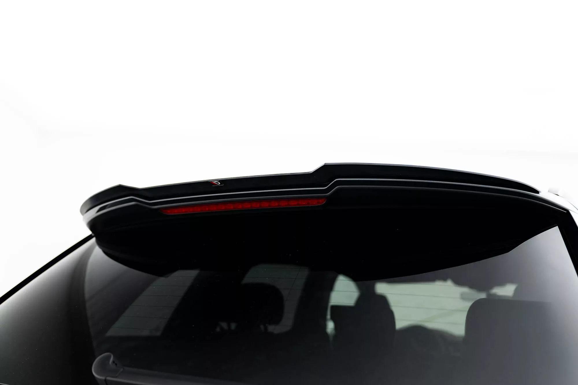 Spoiler CAP Für Audi SQ7 / Q7 S-Line Mk2 / Mk2 Facelift Schwarz Hochglanz