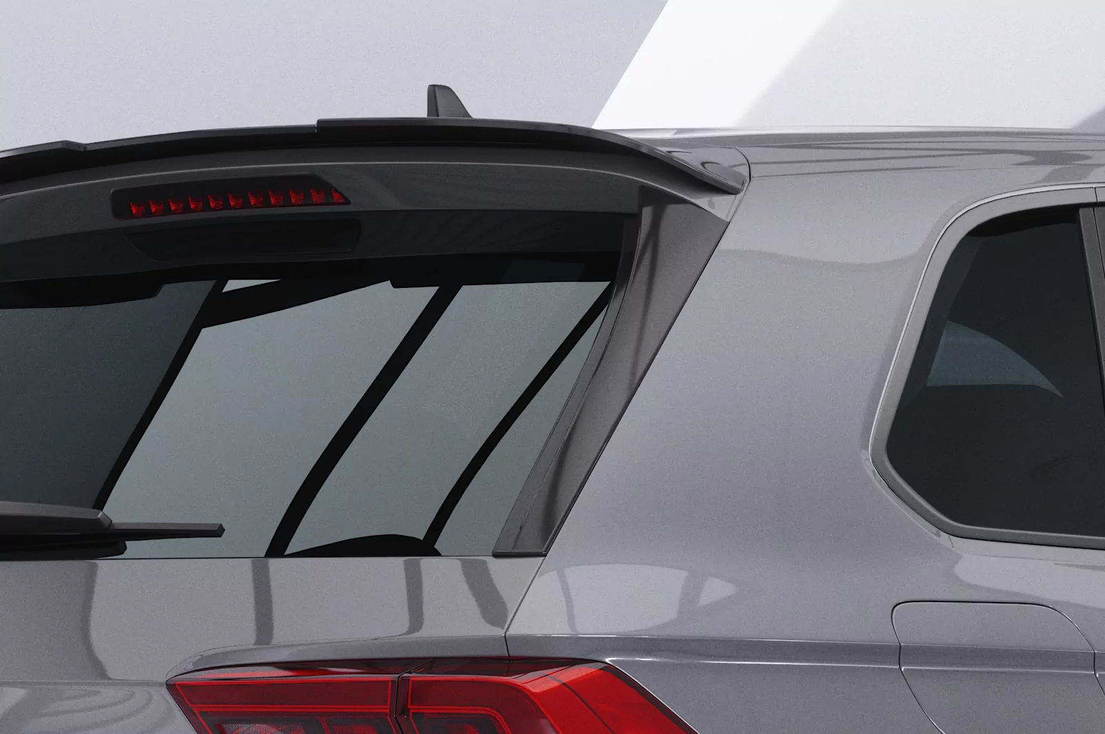 Heckflügel mit ABE für VW Tiguan 2 (Typ AD1) Allspace HF096 Schwarz Strukturiert