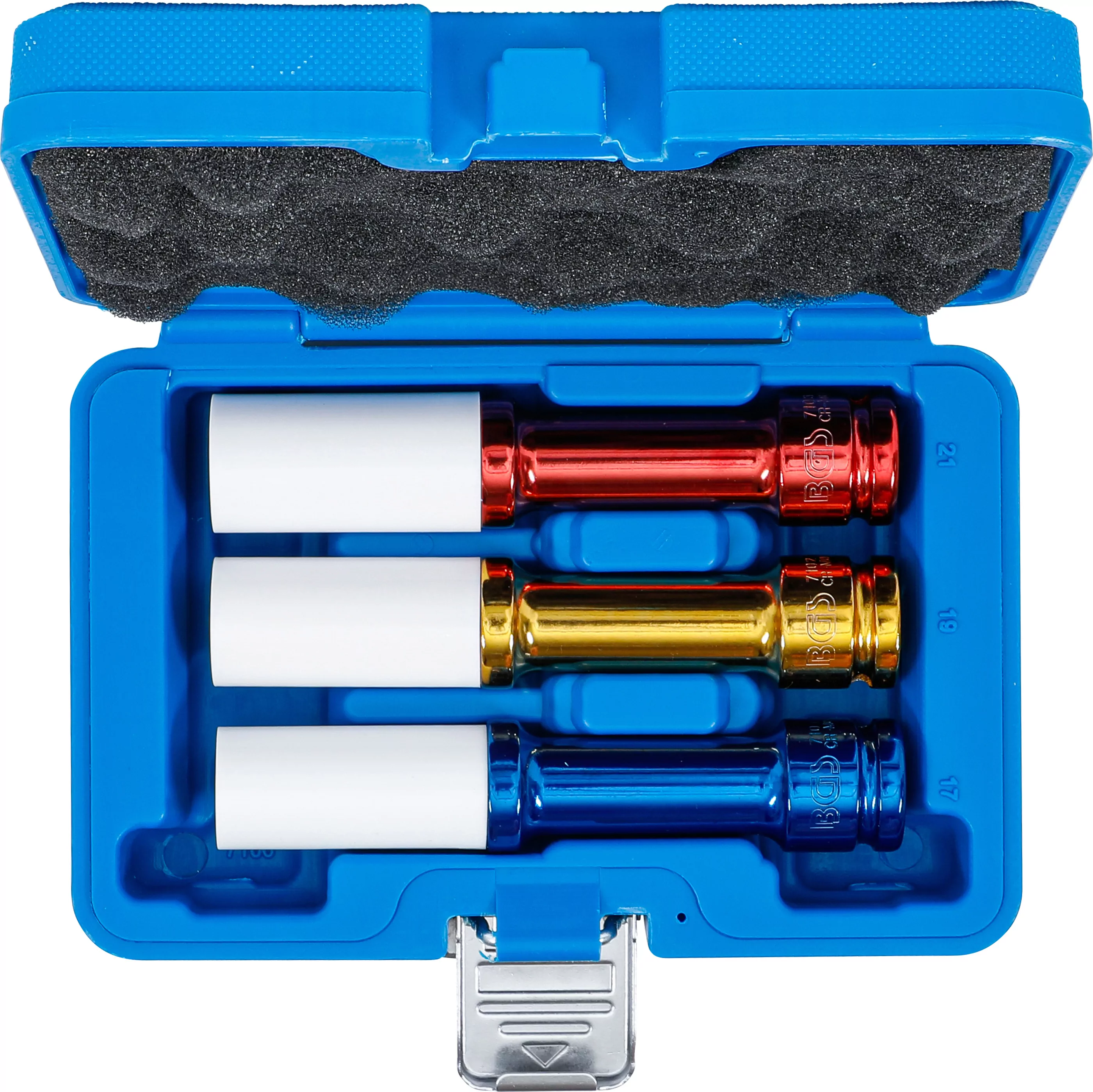 Kraft-Schoneinsatz-Satz | Antrieb Innenvierkant 12,5 mm (1/2") | 150 mm tief | SW 17 / 19 / 21 mm | 3-tlg.